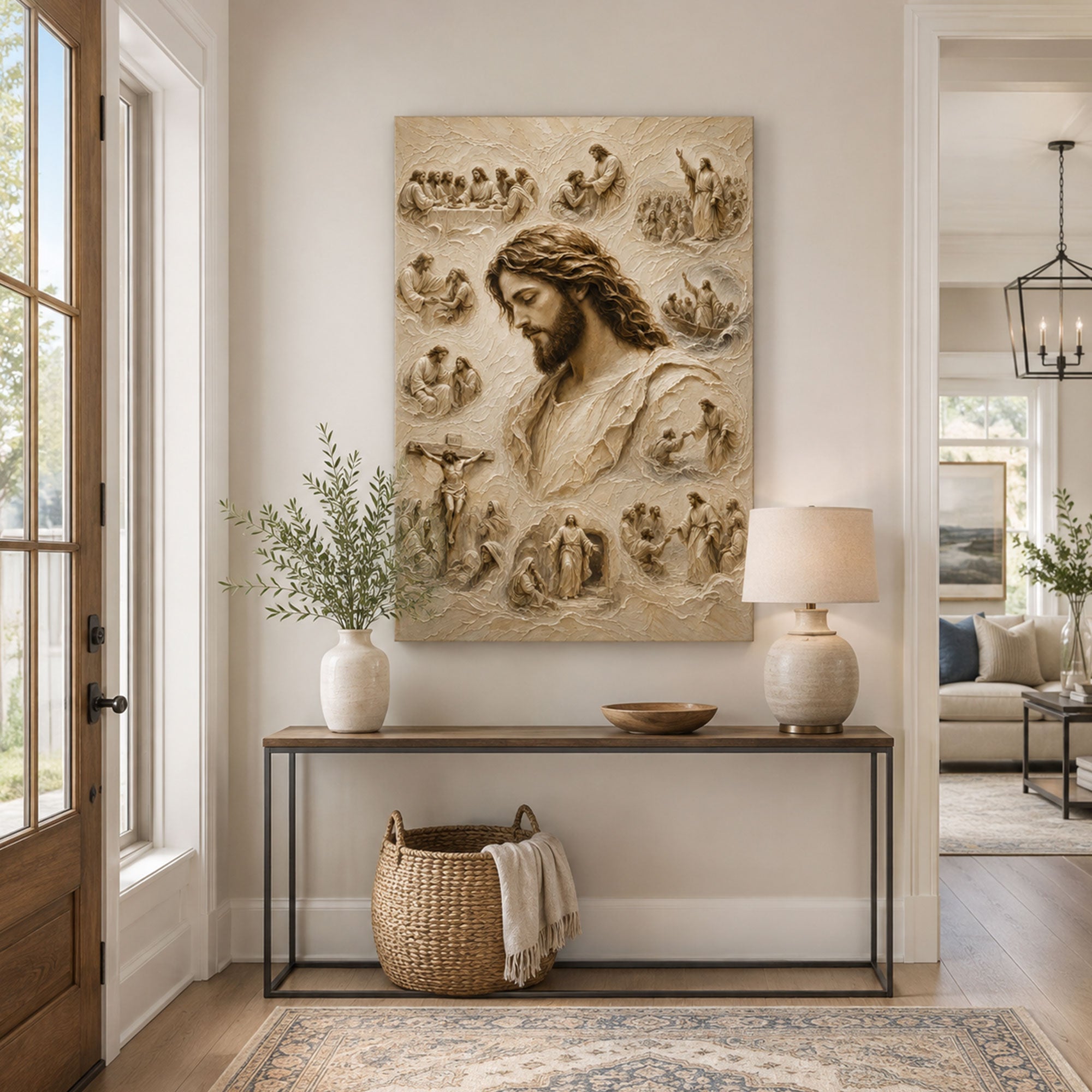 Life of Jesus Christ Canvas Print, Gospel Story Christian Wall Decor, Faith Gift