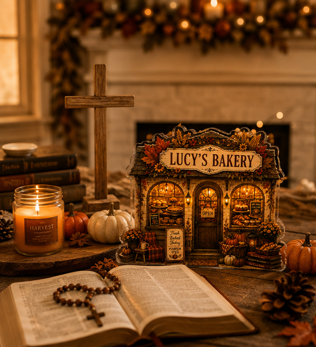 Personalized Halloween Fall Bakery Acrylic Plaque, Custom Family Bakery Sign, Cozy Autumn Home Decor