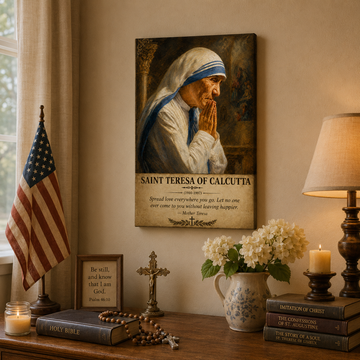 Saint Teresa of Calcutta Canvas Print - Spread Love Everywhere You Go