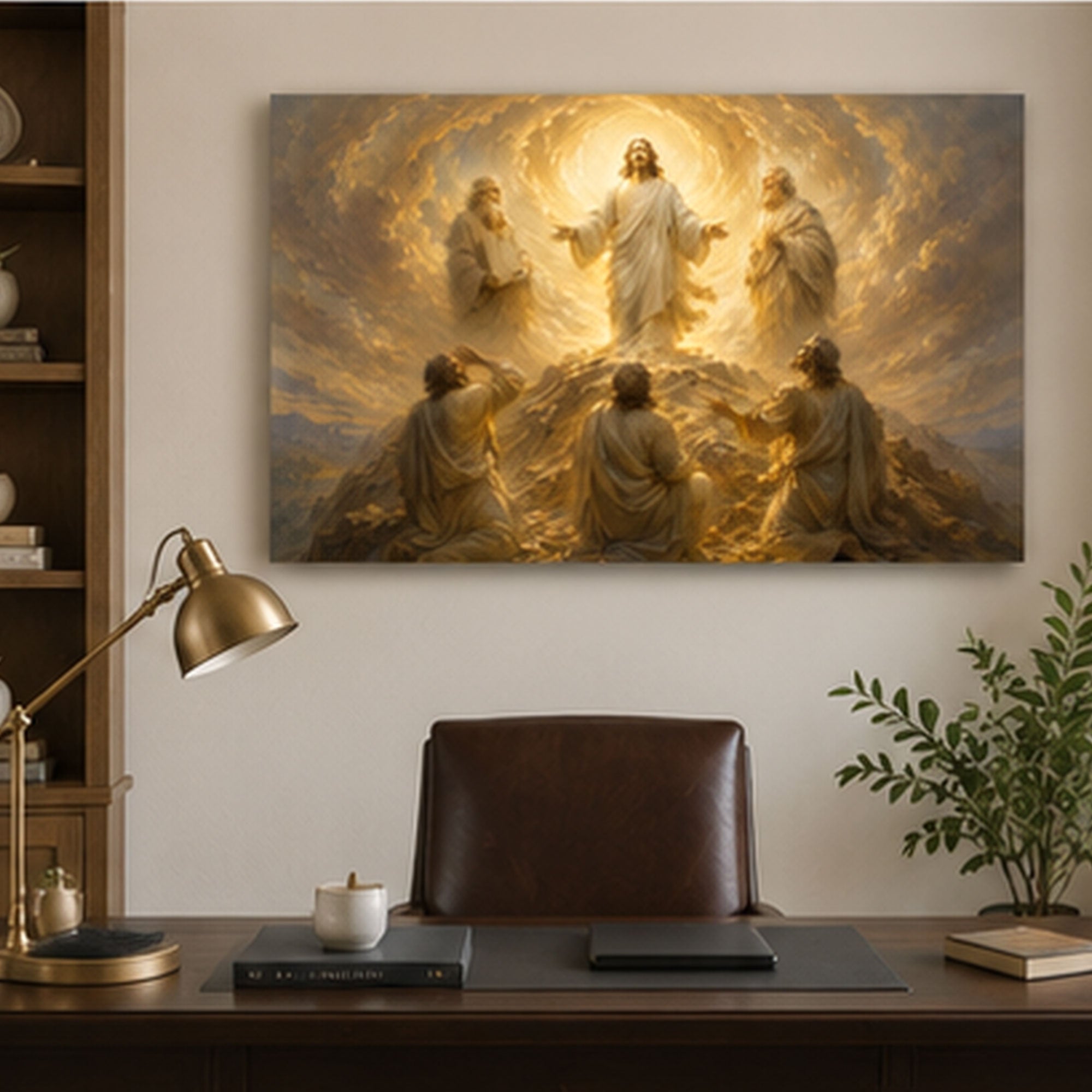 Radiant Glory of Jesus Canvas Print, Christian Home Decor