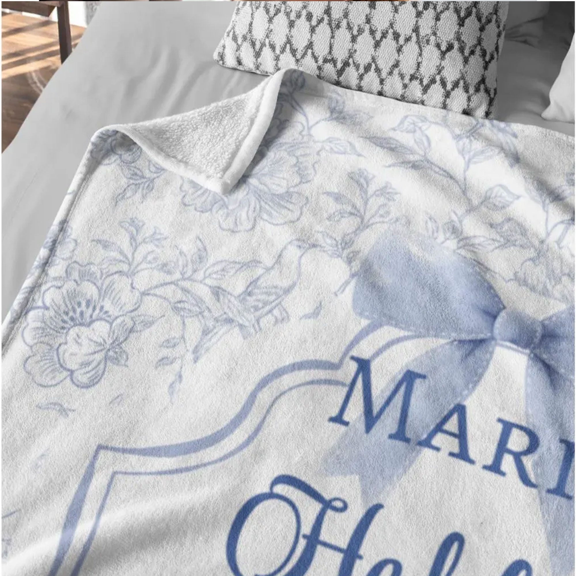Custom Name Christian Blanket for Girl, He Left The 99 Throw, Bible Verse Fleece Blanket, Inspirational Faith Gift for Daughter, Teen Girl Gift