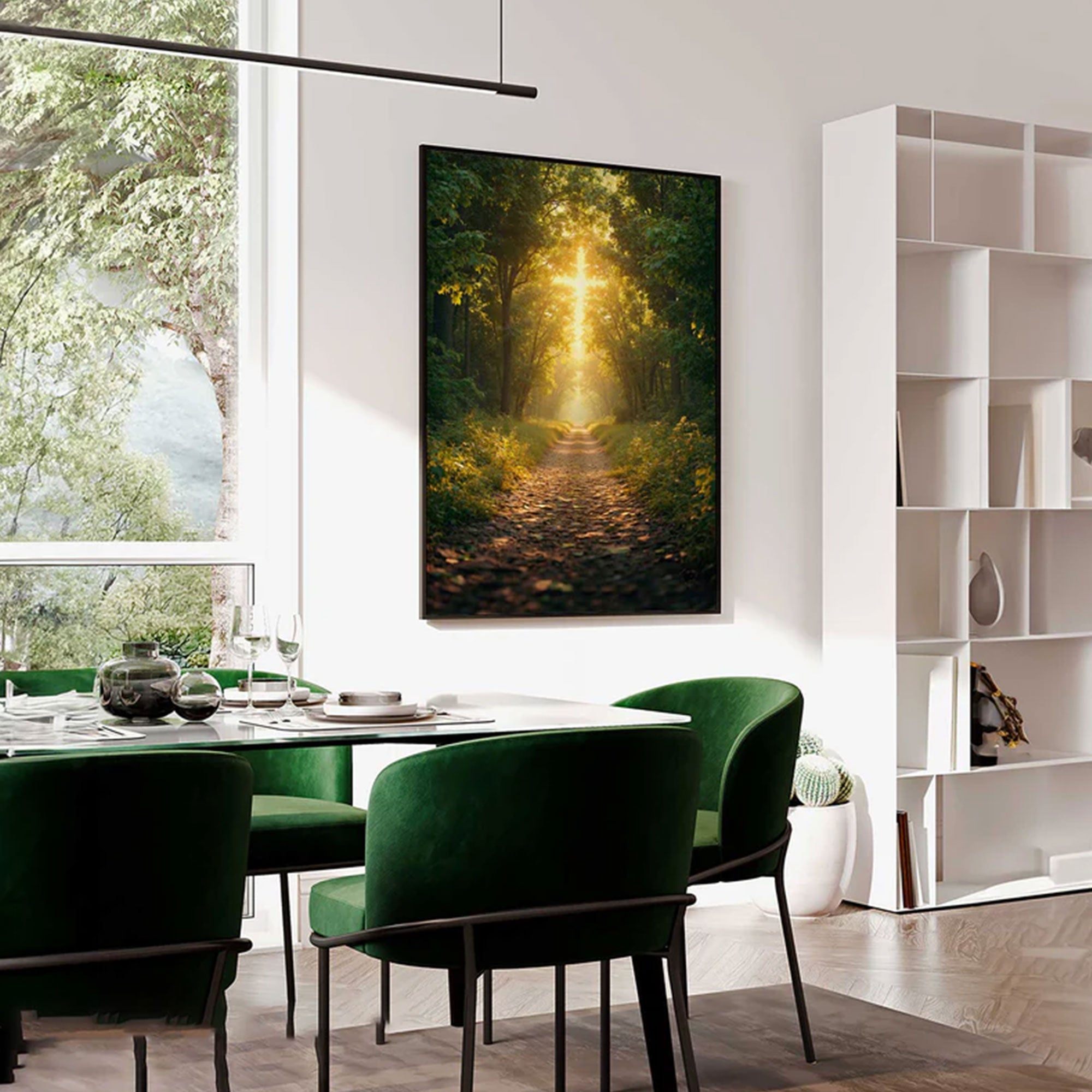 Path of Faith Canvas Print, Spiritual Landscape Wall Art, Christian Journey Decor, Inspirational Faith Artwork