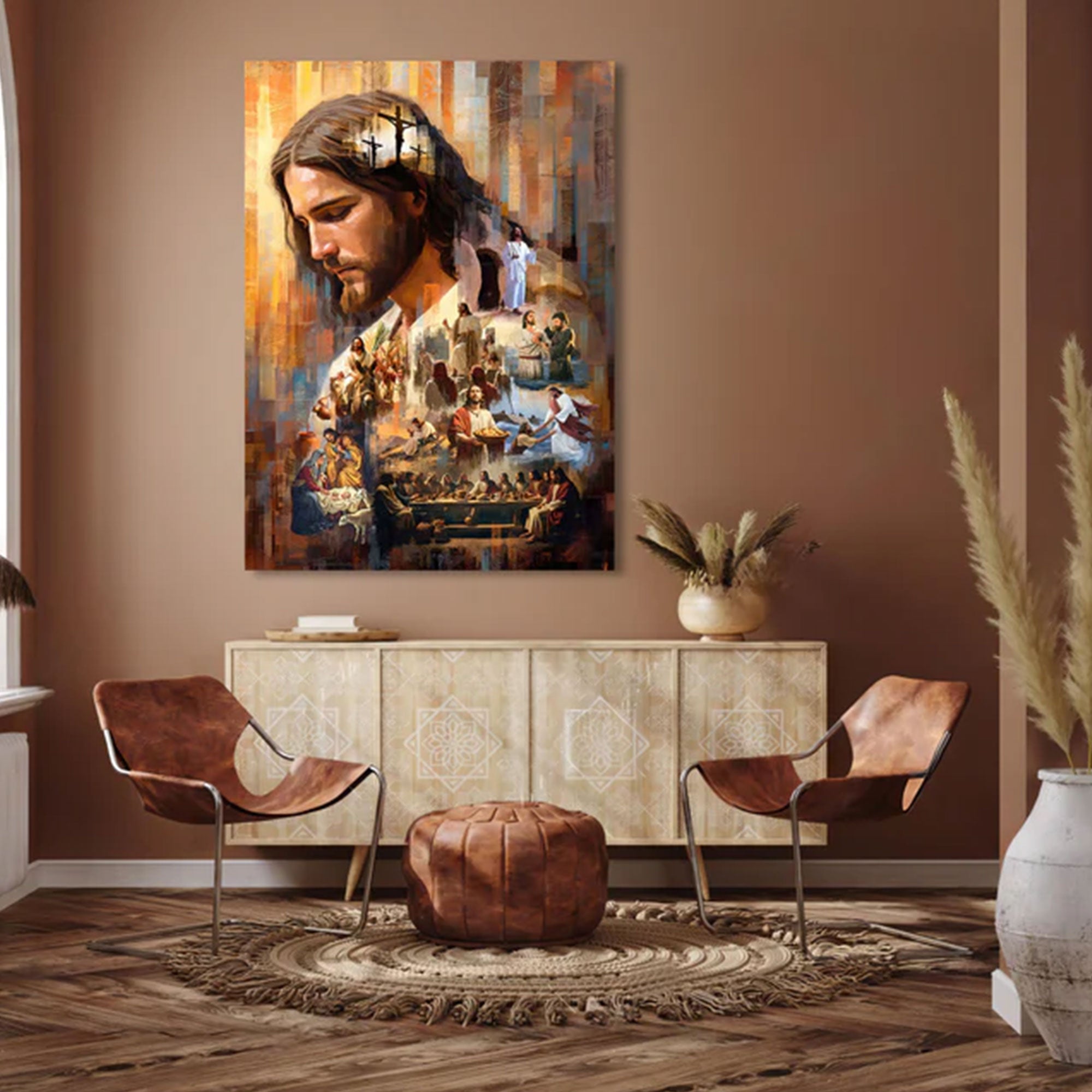 The Legacy of Christ Canvas Print, Jesus Christian Wall Art, Sacred Faith Painting, Inspirational Religious Decor
