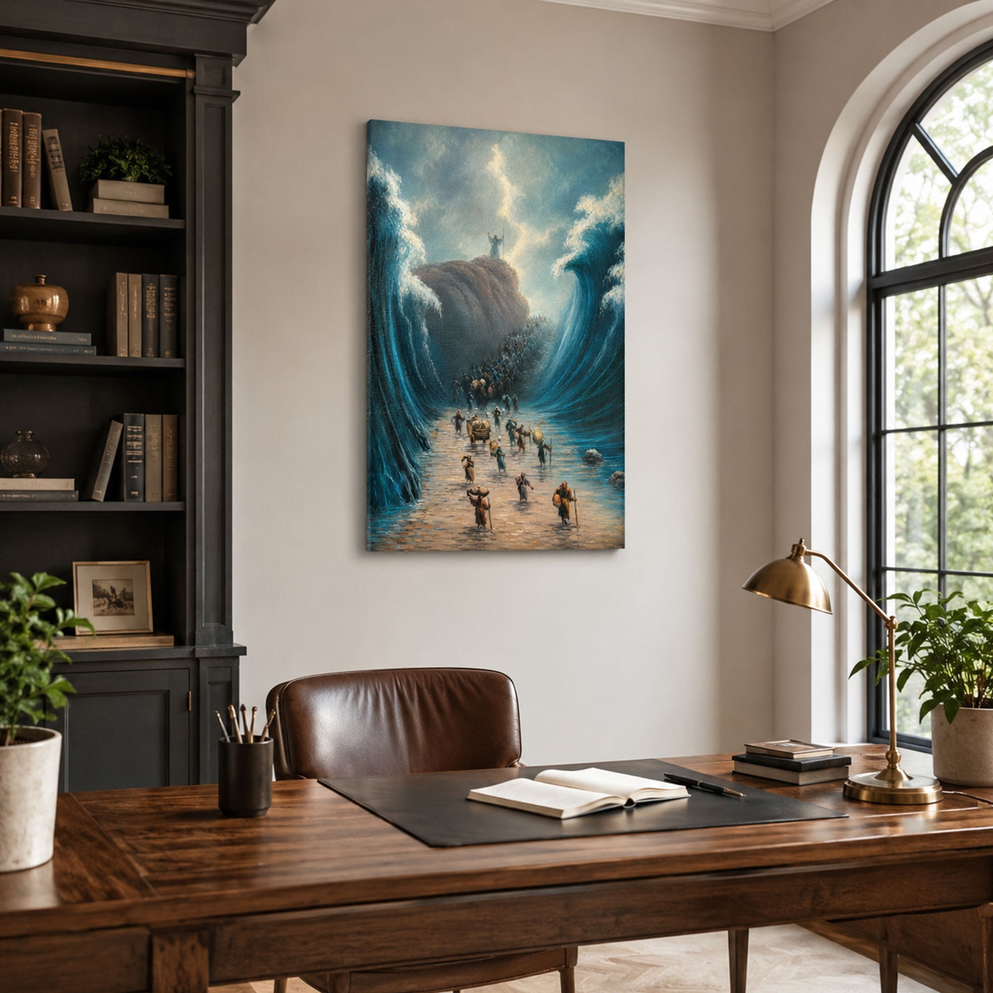 Exodus Red Sea Miracle Canvas Print, Christian Home Decor
