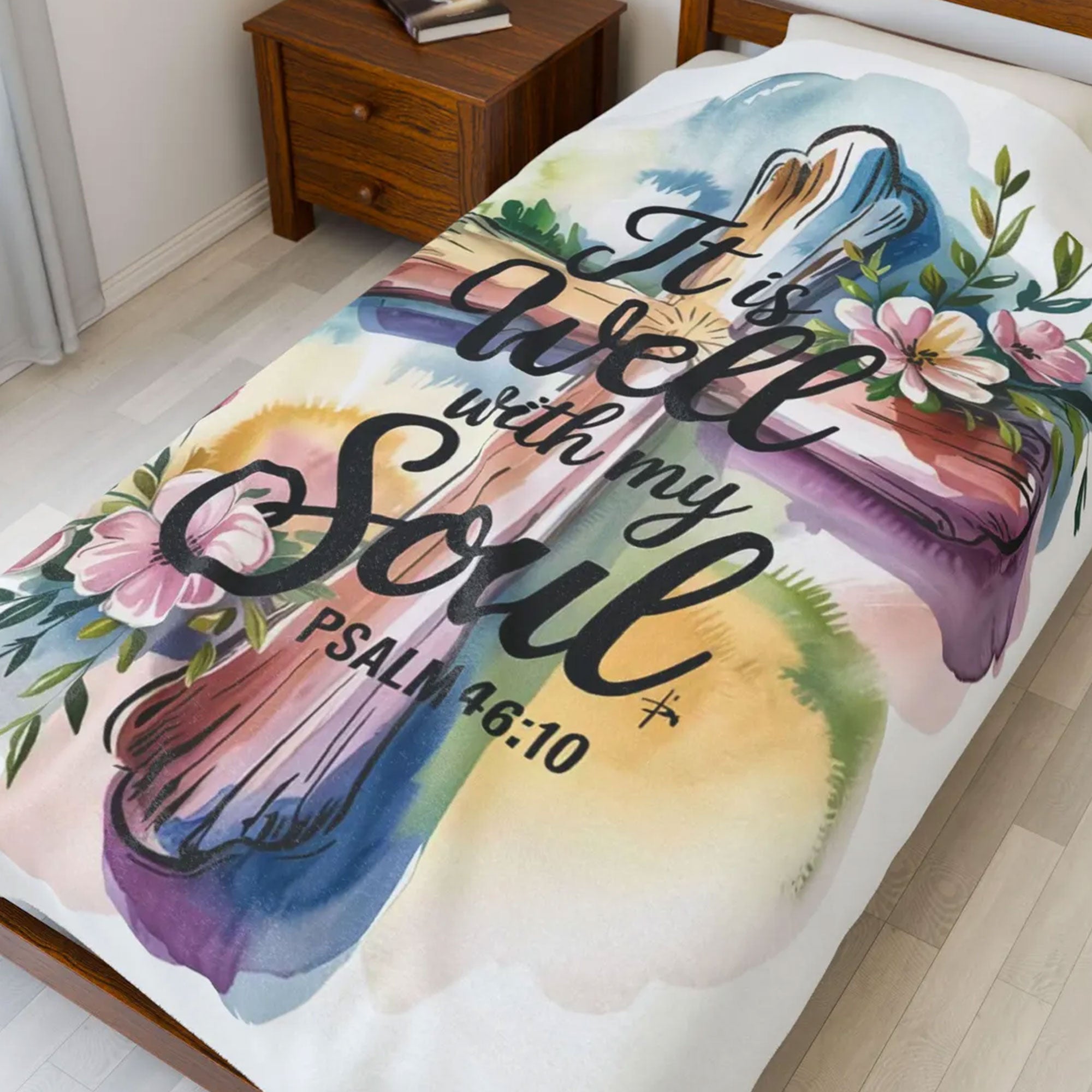 Personalized Christian Fleece Blanket for Mom, Child of God Faith Throw, Custom Name Gift Idea, Prayer Blanket, Family Gift