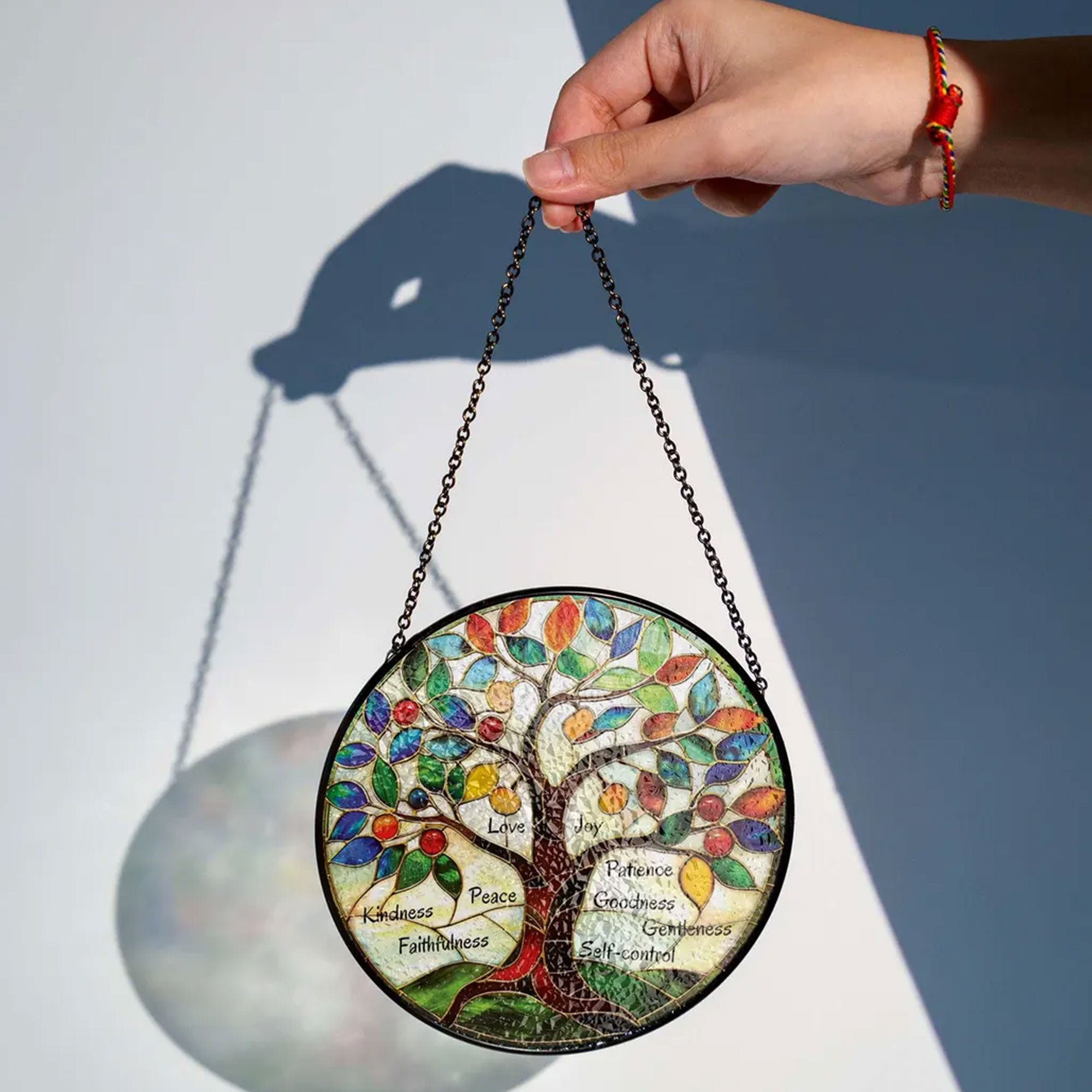 Holy Spirit Stained Glass Suncatcher, Confirmation Gift, First Communion Religious Window Hanging, Catholic Faith Gift