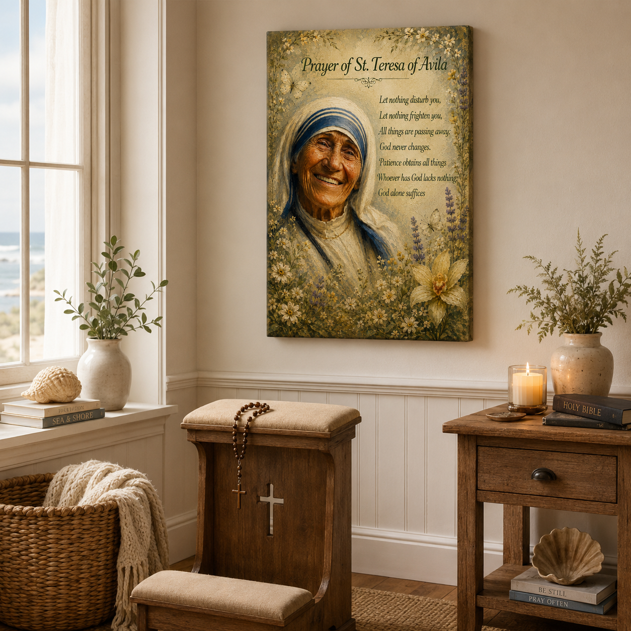 Prayer of St. Teresa of Avila Canvas Print - Let Nothing Disturb You
