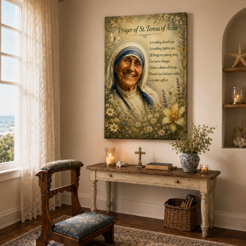 Prayer of St. Teresa of Avila Canvas Print - Let Nothing Disturb You