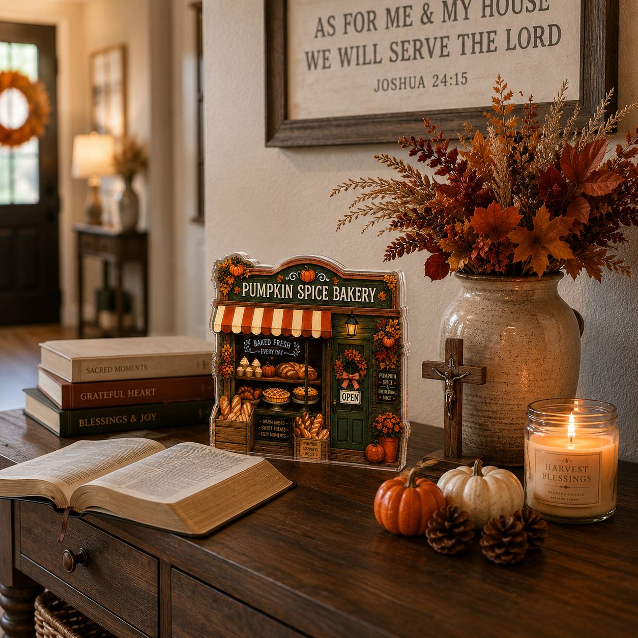 Halloween Pumpkin Spice Bakery Acrylic Plaque, Cozy Fall Shop Decor, Autumn Home Gift