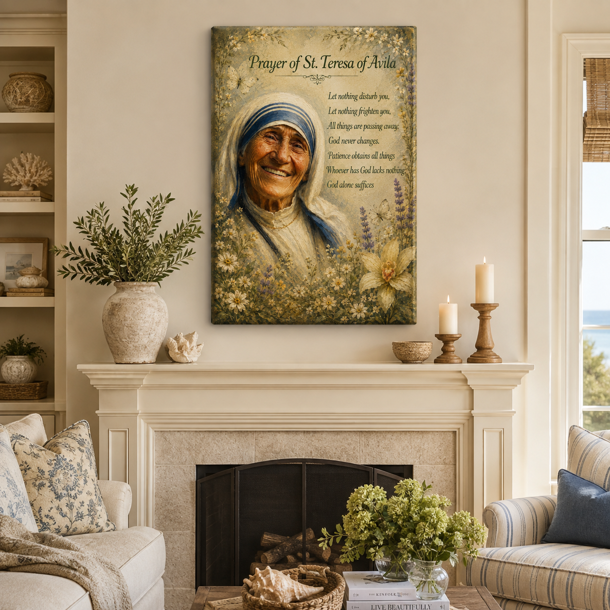 Prayer of St. Teresa of Avila Canvas Print - Let Nothing Disturb You