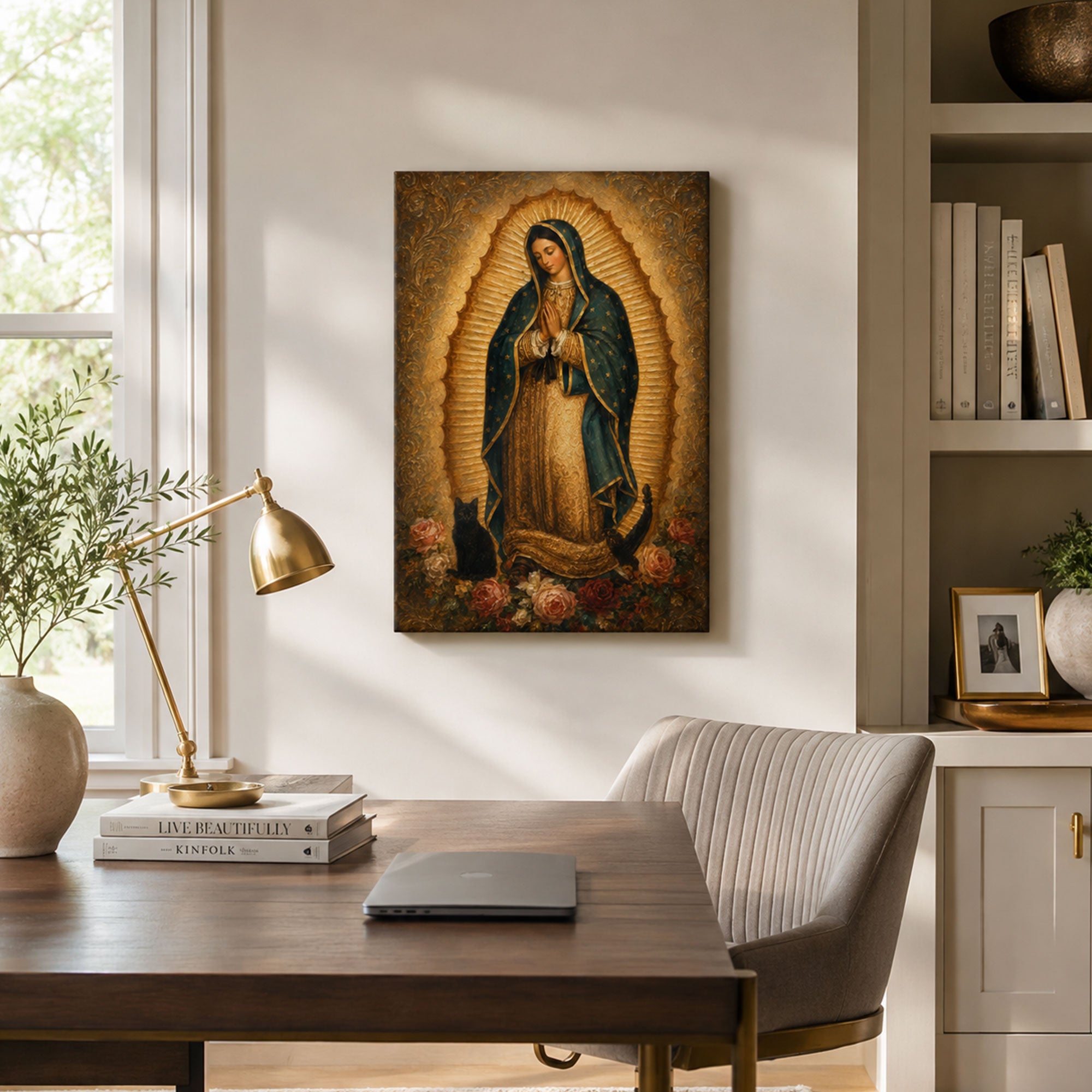 Our Lady of Guadalupe Canvas Print, Virgin Mary Catholic Wall Decor, Marian Faith Gift