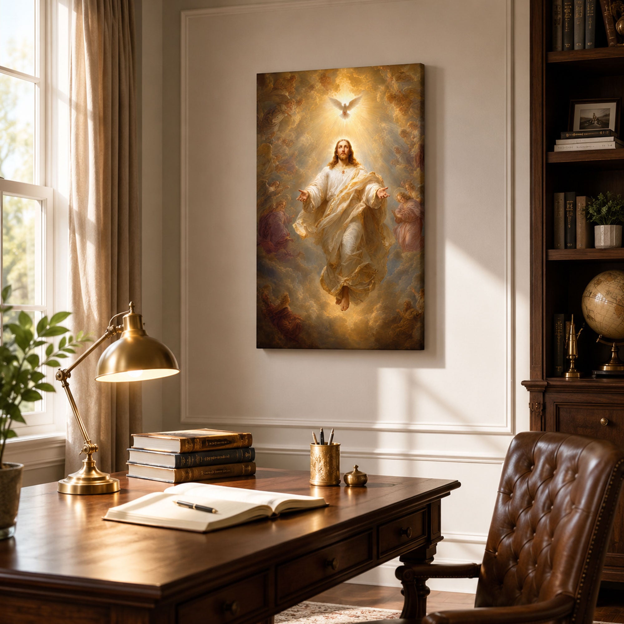 Ascension of Jesus Canvas Print, Christian Wall Decor