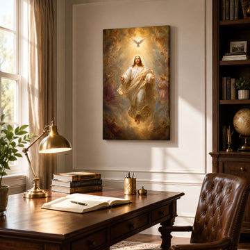 Ascension of Jesus Canvas Print, Christian Wall Decor