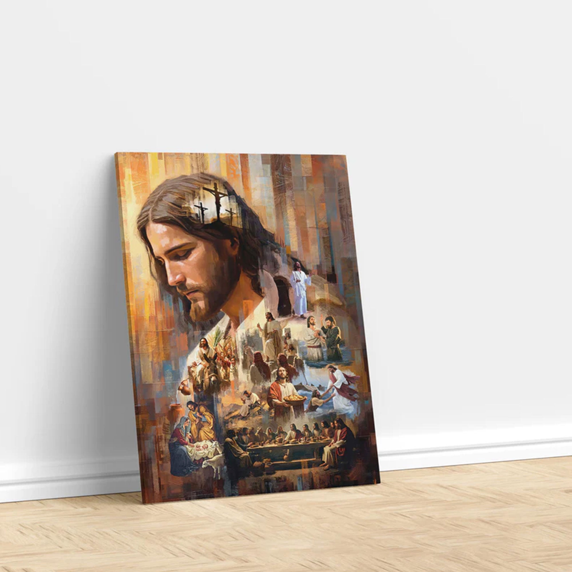 The Legacy of Christ Canvas Print, Jesus Christian Wall Art, Sacred Faith Painting, Inspirational Religious Decor