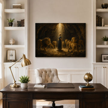 Daniel Beneath Heaven’s Light Canvas Print, Christian Home Decor