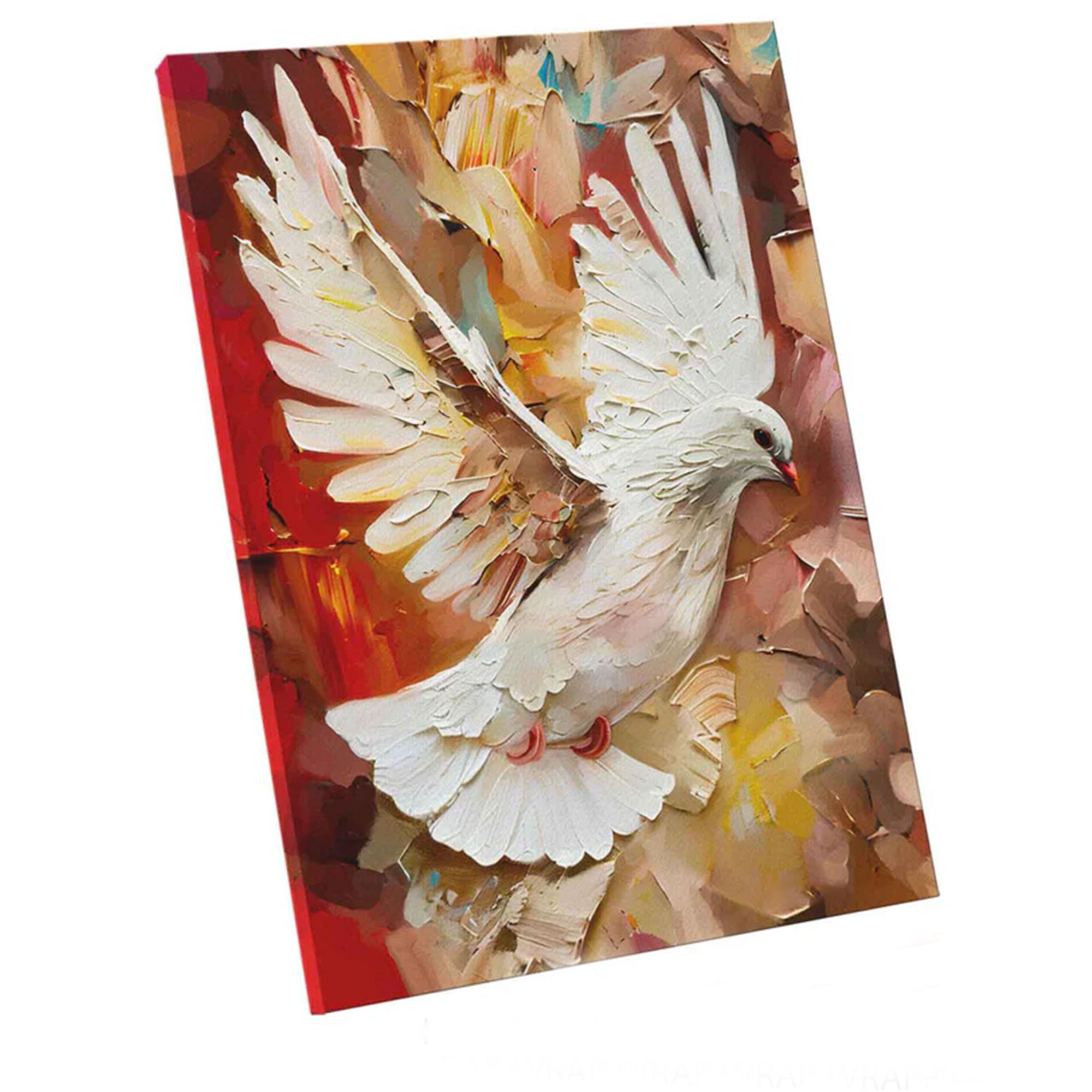 White Dove Canvas Print, Peaceful Bird Wall Art, Holy Spirit Symbol, Christian Faith Decor, Spiritual Home Artwork