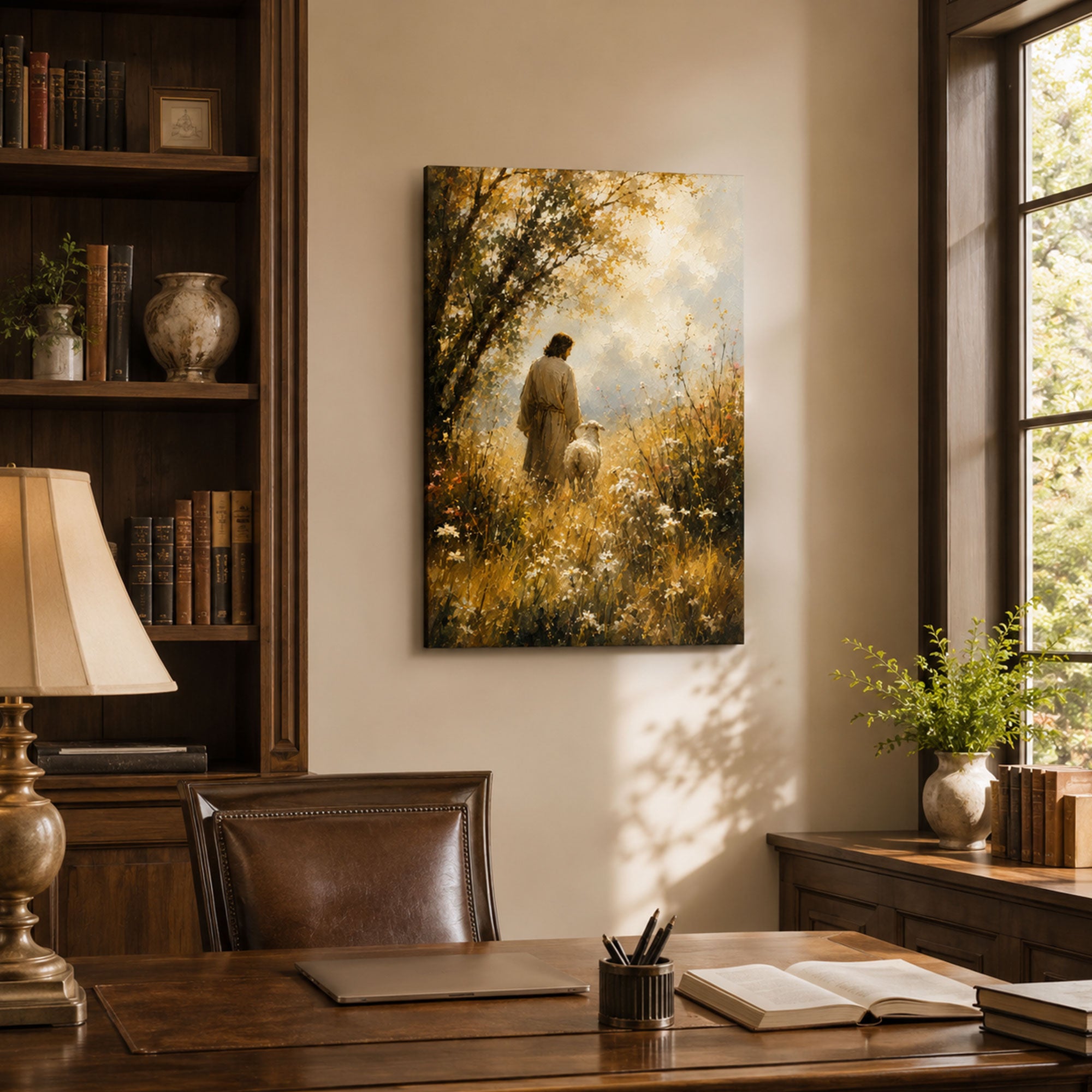 I Know My Sheep Jesus Canvas Print, Christian Home Decor