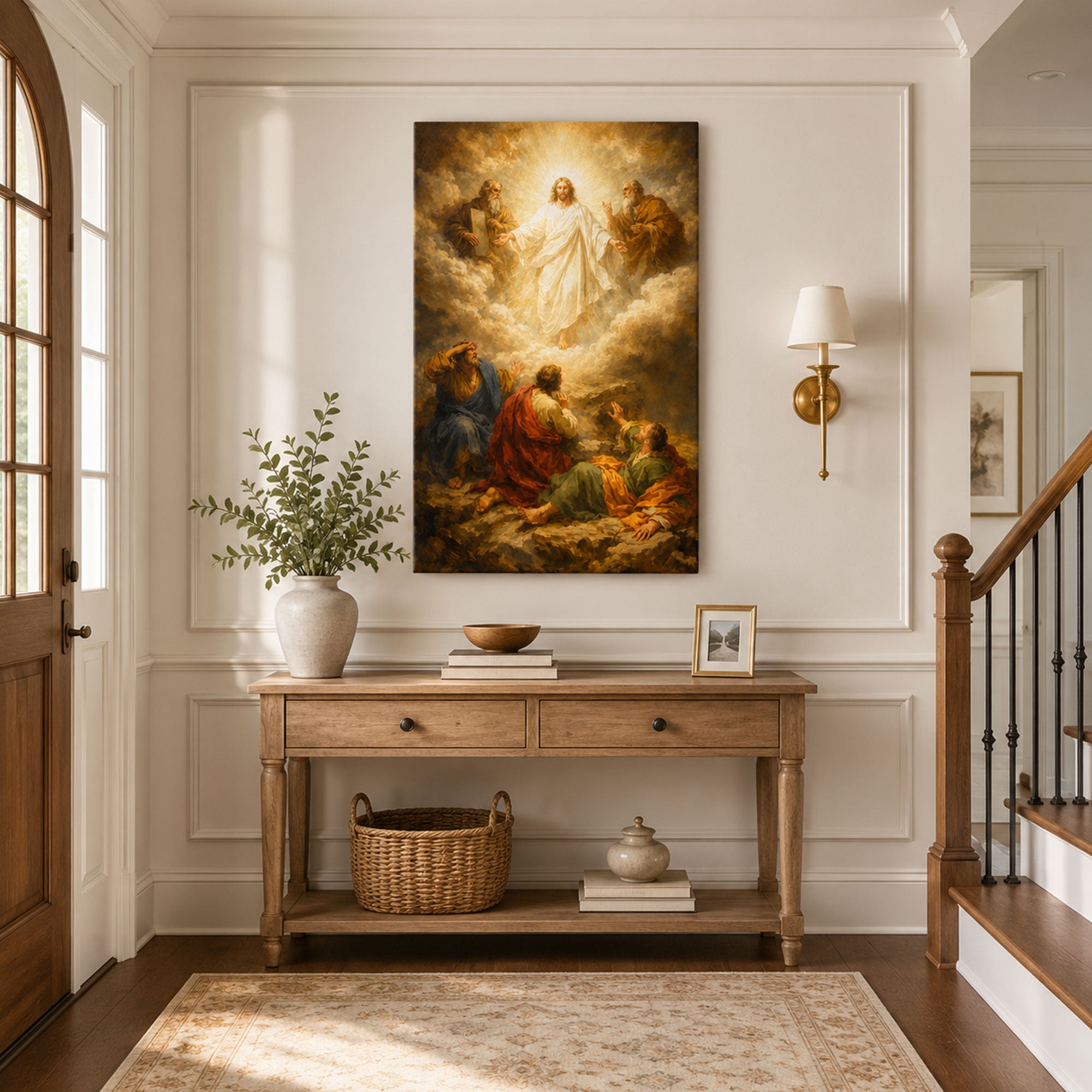 Mount Tabor Biblical Scene Canvas Print, Christian Home Decor