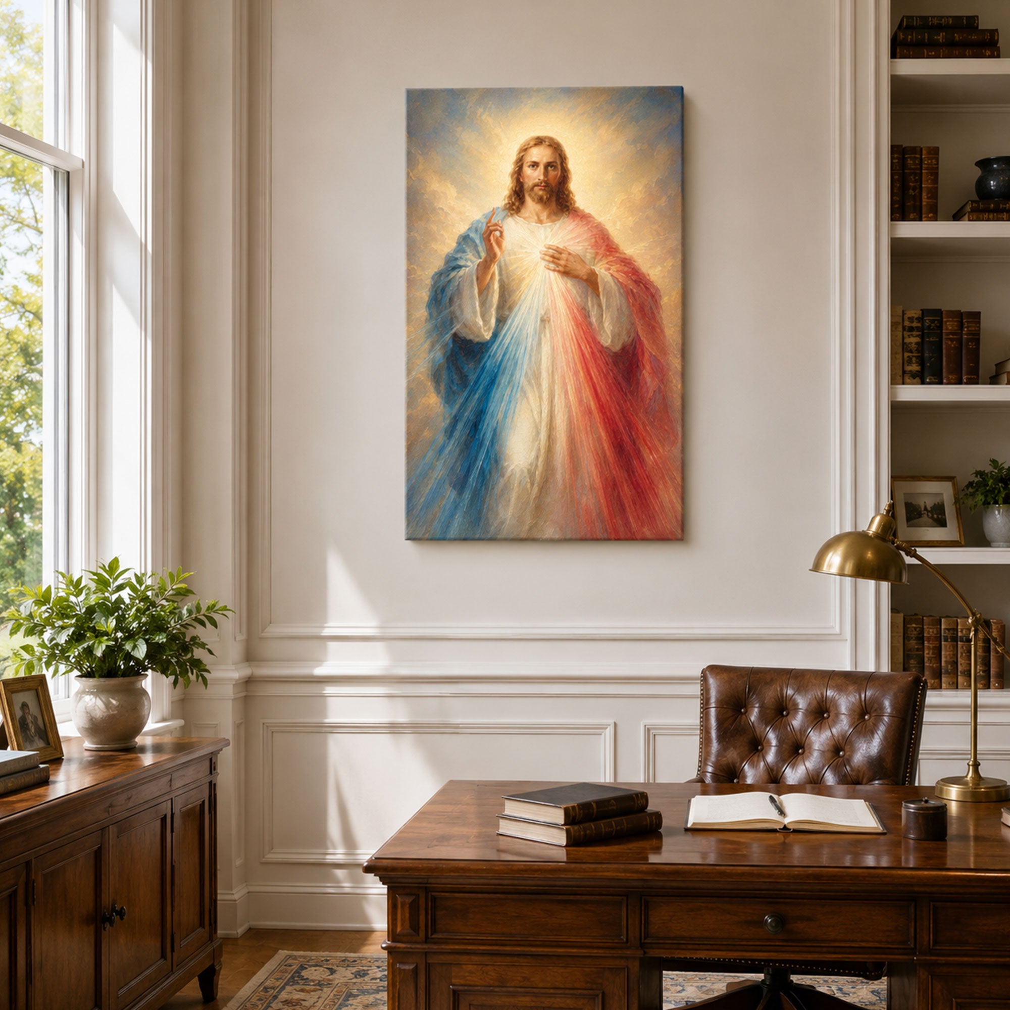 Divine Mercy Jesus Canvas Print, Catholic Home Decor