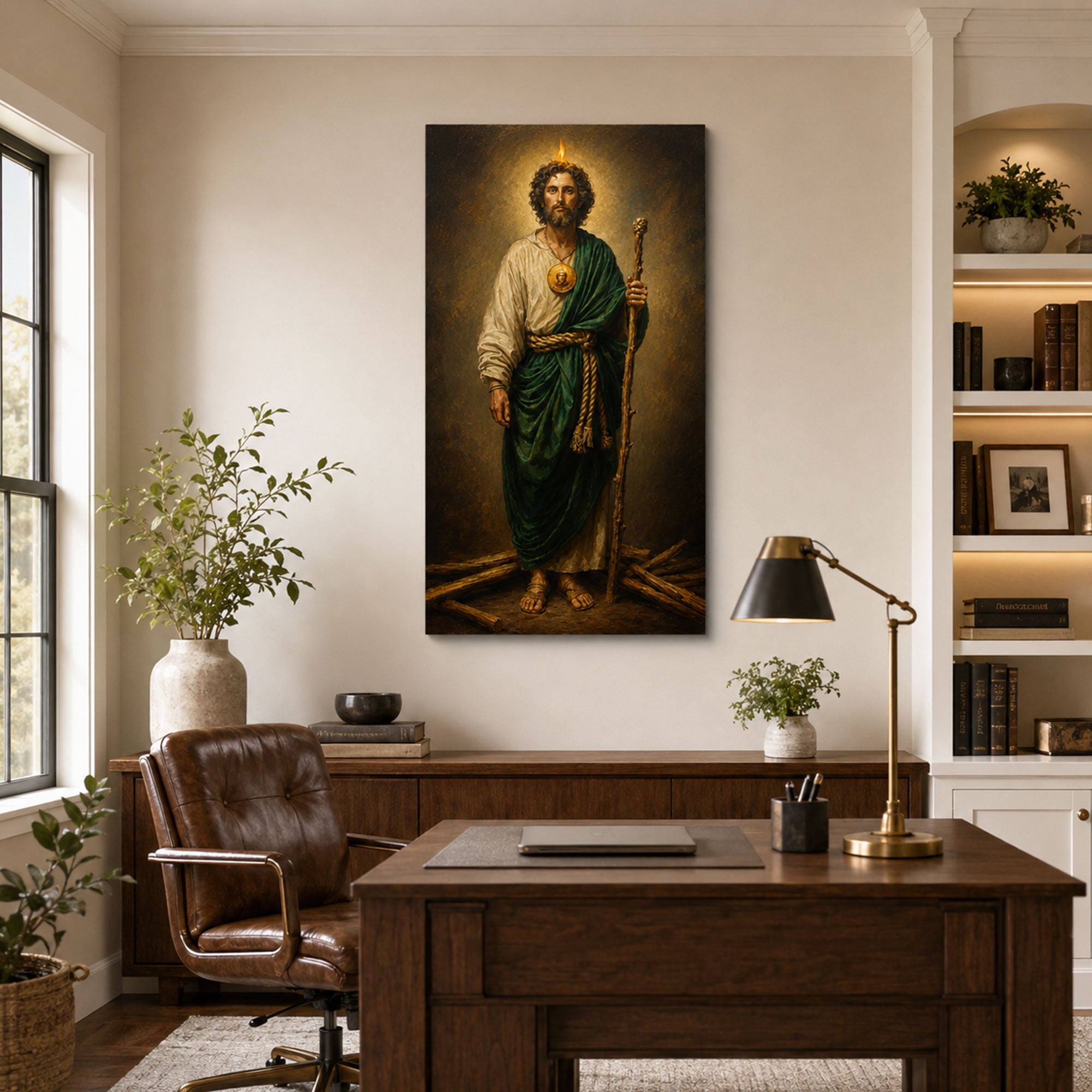 Saint Jude Thaddeus Canvas Print, Patron Saint of Hope Catholic Wall Decor, Faith Gift