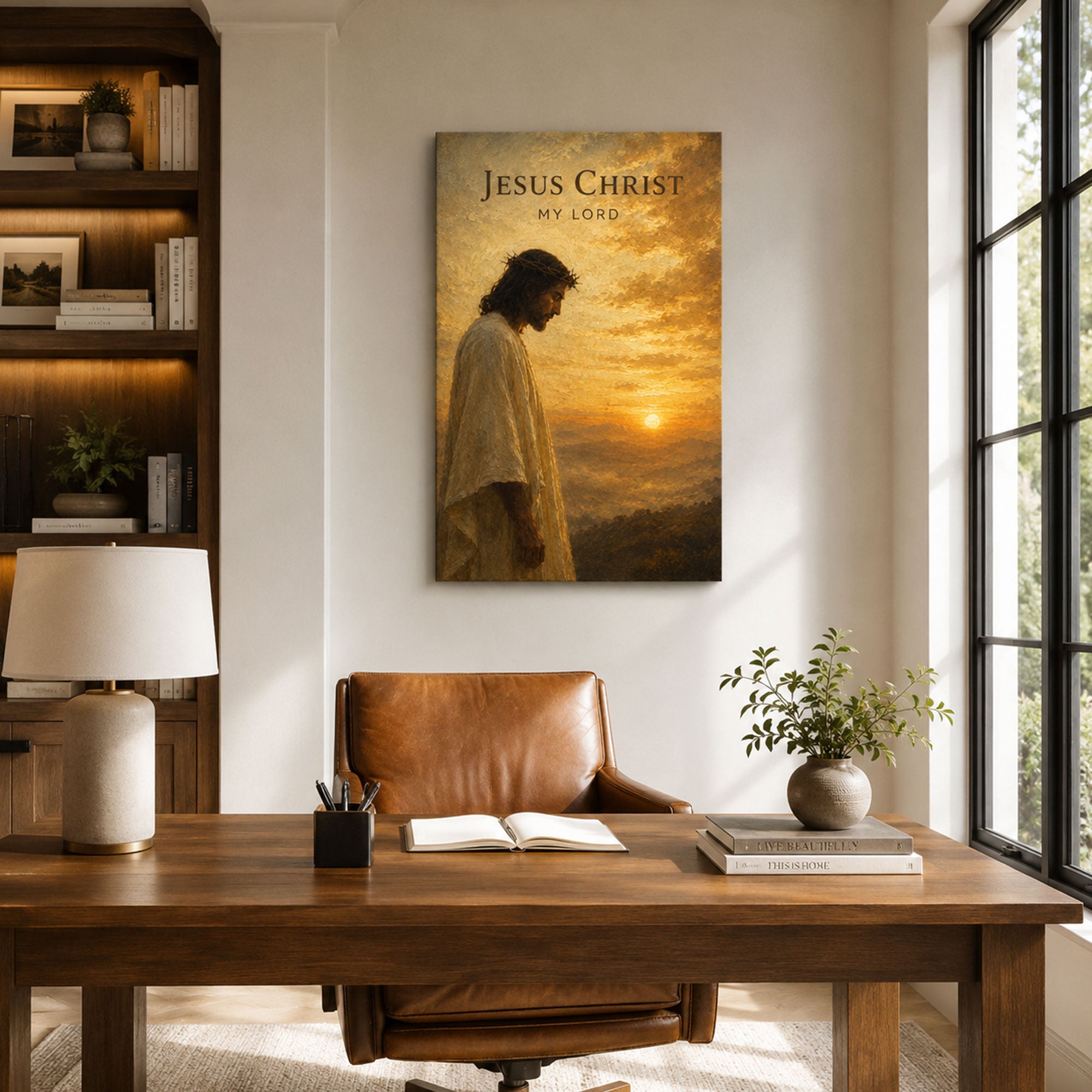 Jesus Christ My Lord Canvas Print, Christian Home Decor