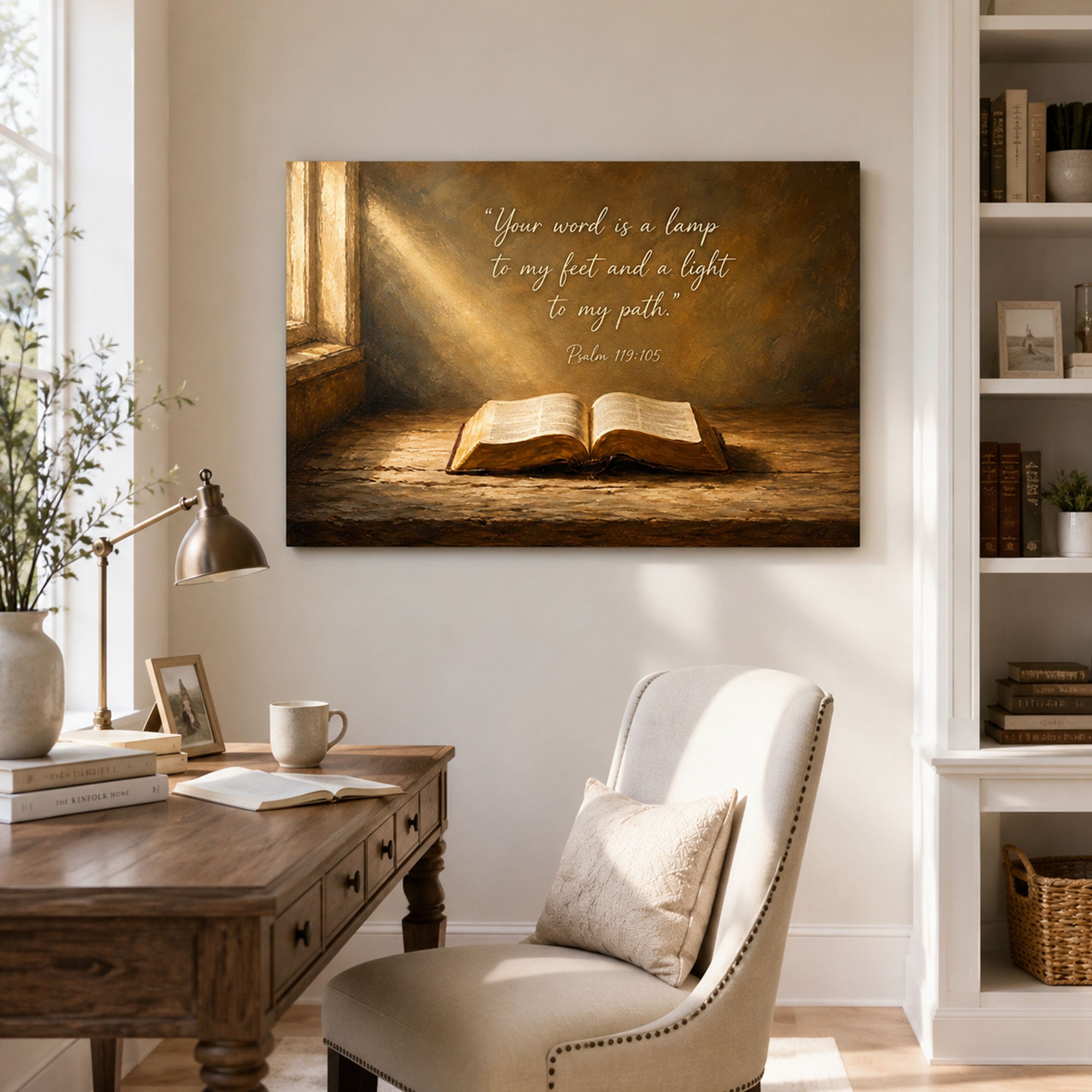 Personalized Bible Verse Canvas Print, Christian Home Decor