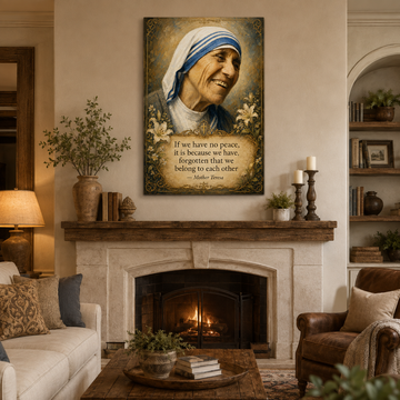 Mother Teresa Peace Canvas Print - If We Have No Peace