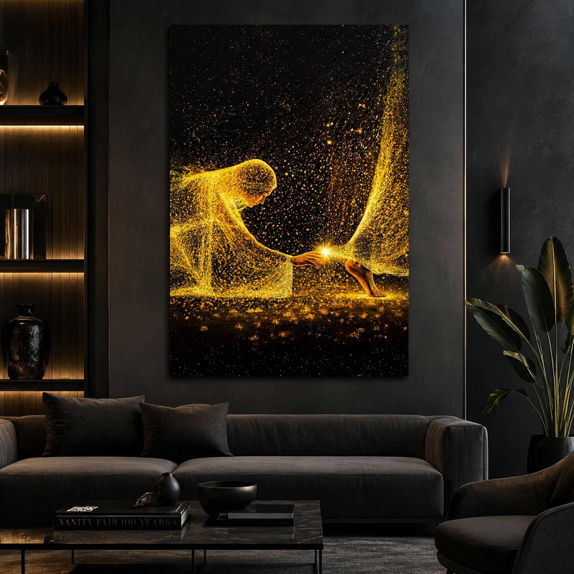 Faith in Him Canvas Print, Inspirational Christian Wall Art, Jesus Faith Decor, Spiritual Home Artwork
