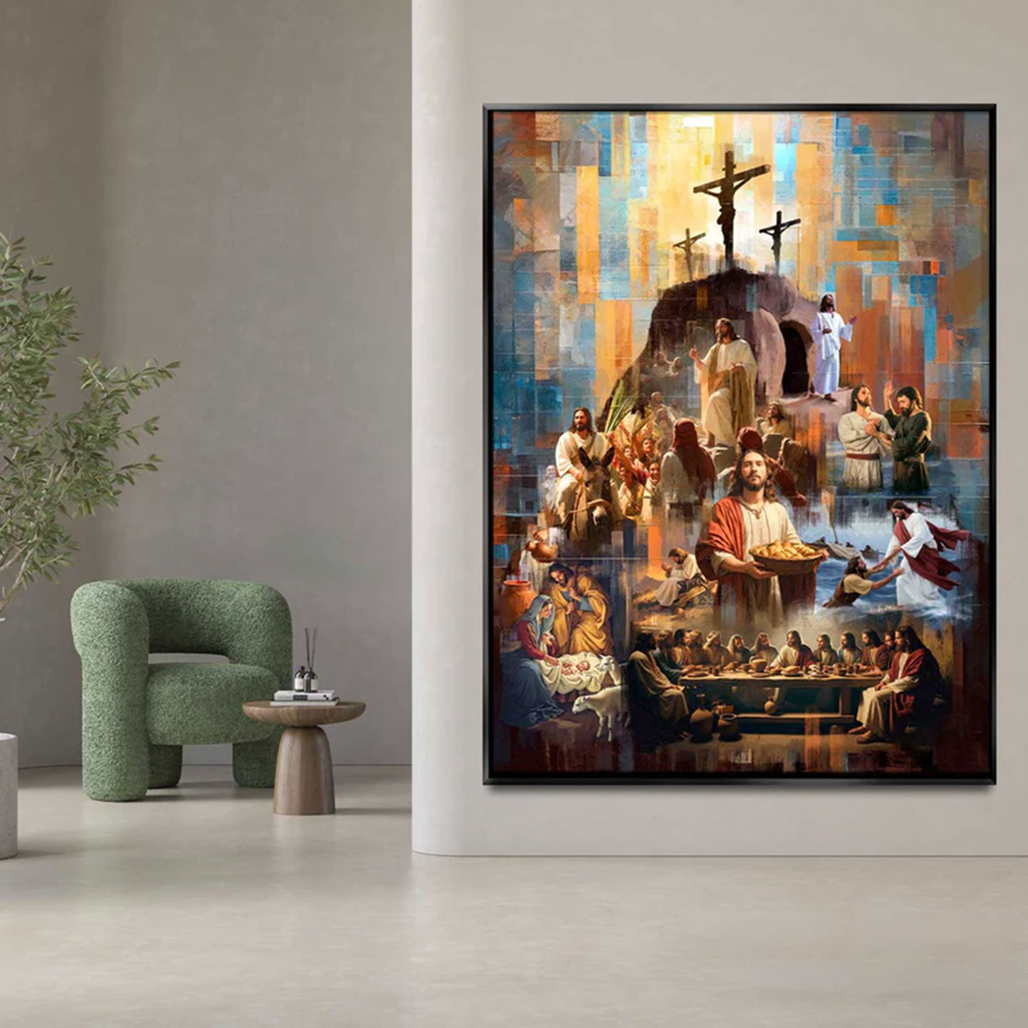 The Legacy of Christ Canvas Print, Jesus Religious Wall Art, Christian Faith Decor, Inspirational Spiritual Artwork