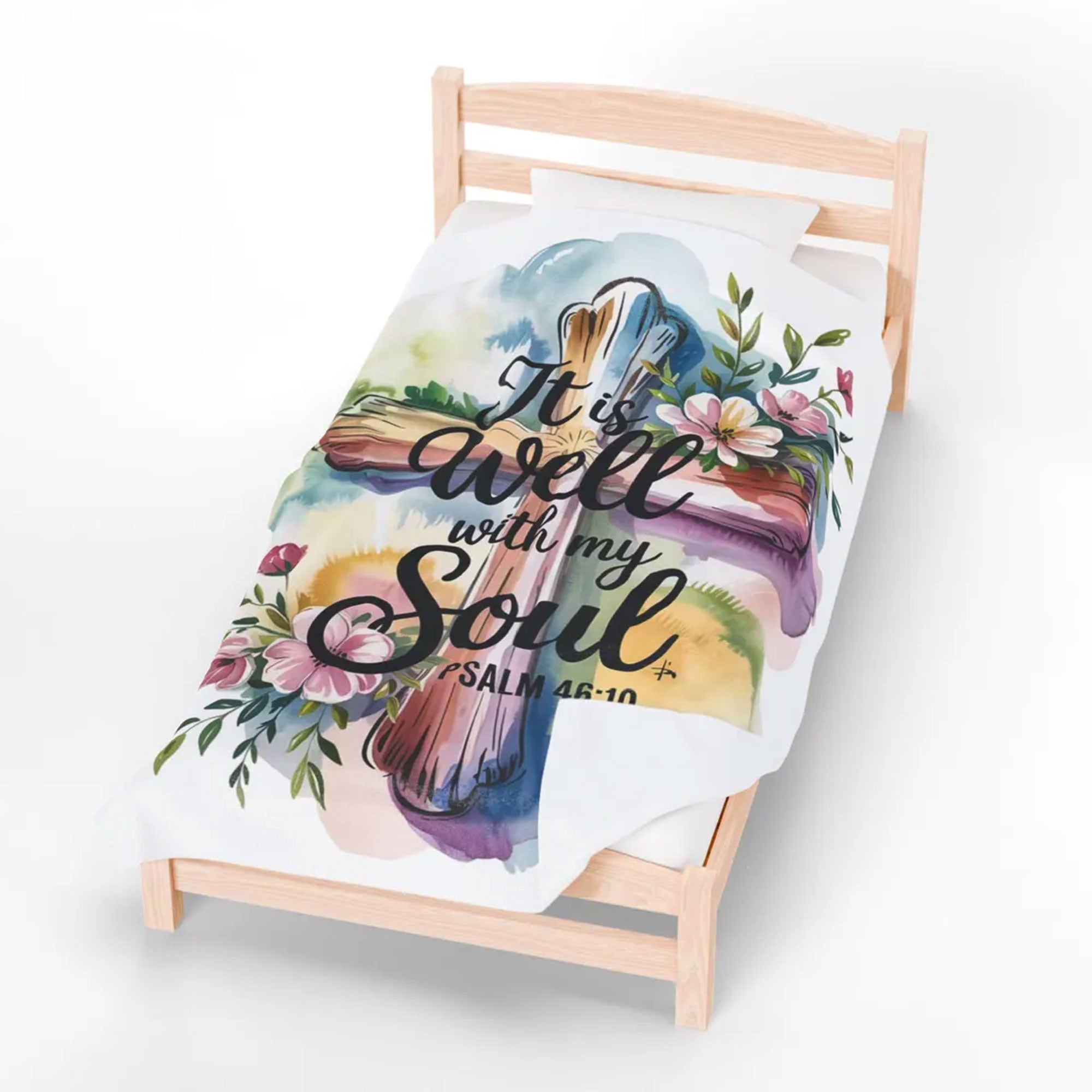 Personalized Christian Fleece Blanket for Mom, Child of God Faith Throw, Custom Name Gift Idea, Prayer Blanket, Family Gift