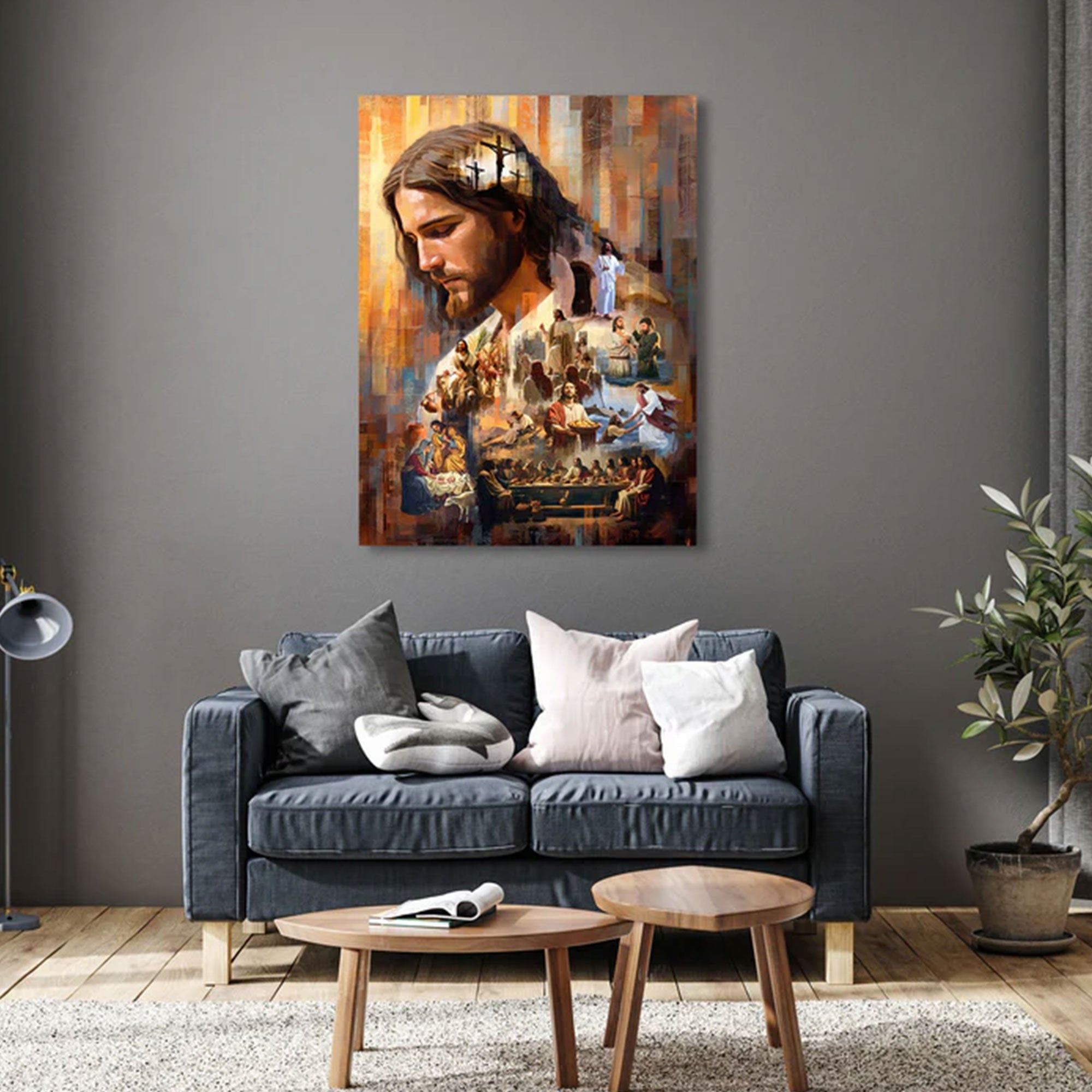 The Legacy of Christ Canvas Print, Jesus Christian Wall Art, Sacred Faith Painting, Inspirational Religious Decor