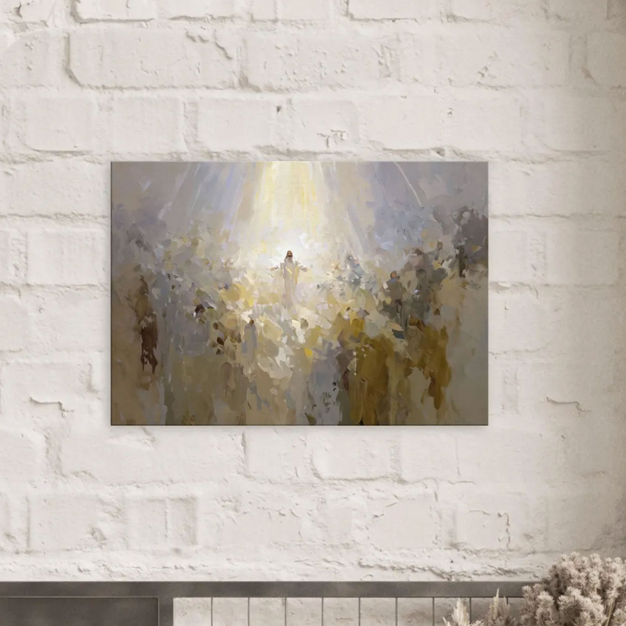 Jesus Canvas Print, Modern Christian Wall Art, Spiritual Home Decor, Contemporary Faith Artwork, Inspirational Religious Gift