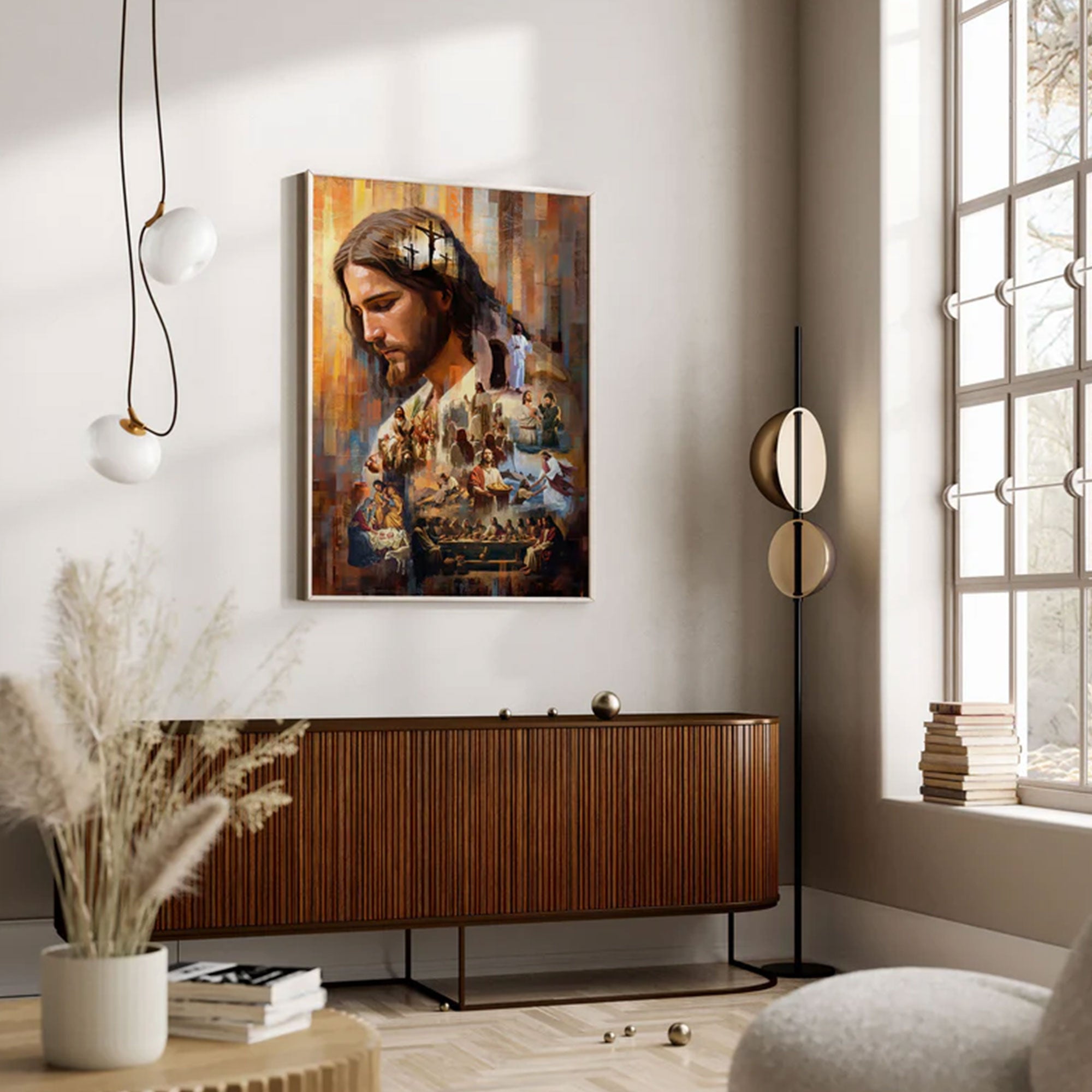 The Legacy of Christ Canvas Print, Jesus Christian Wall Art, Sacred Faith Painting, Inspirational Religious Decor
