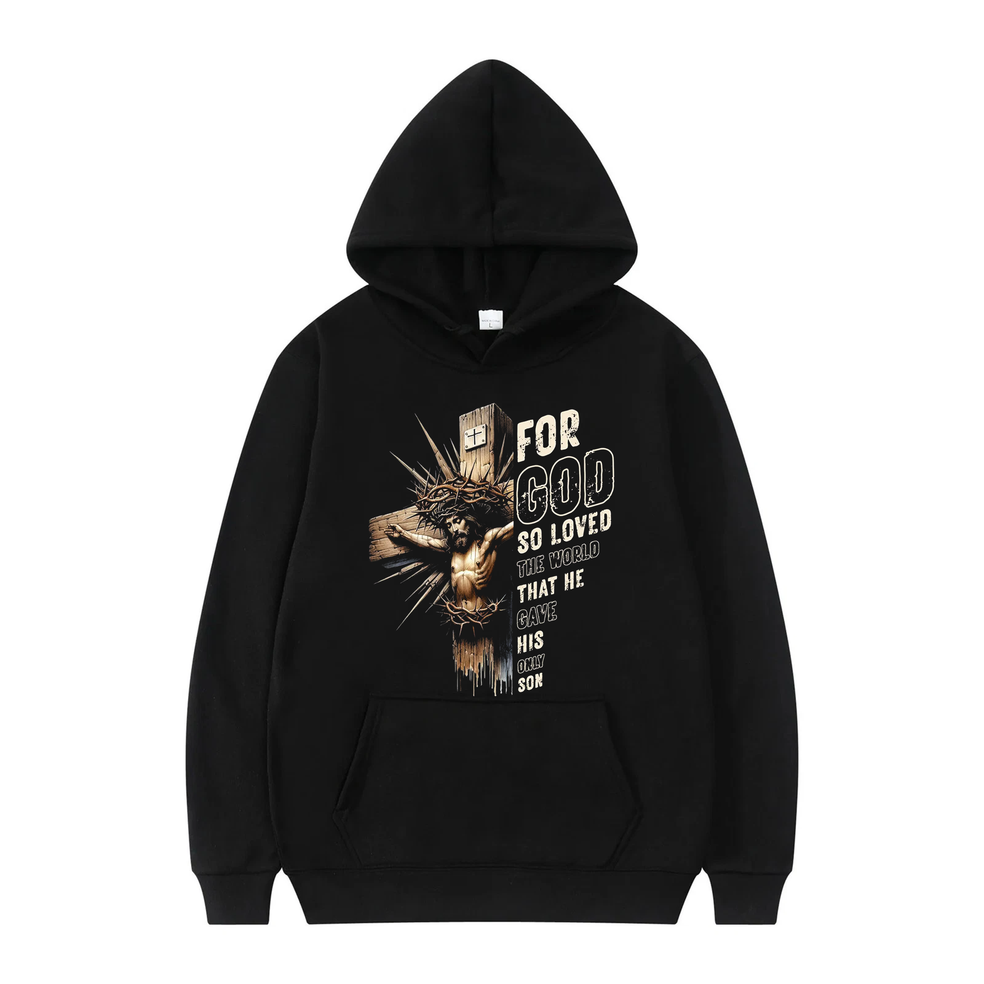 For God So Loved the World Shirt, John 3:16 Christian Tee, Jesus Cross Faith Apparel for Men Women