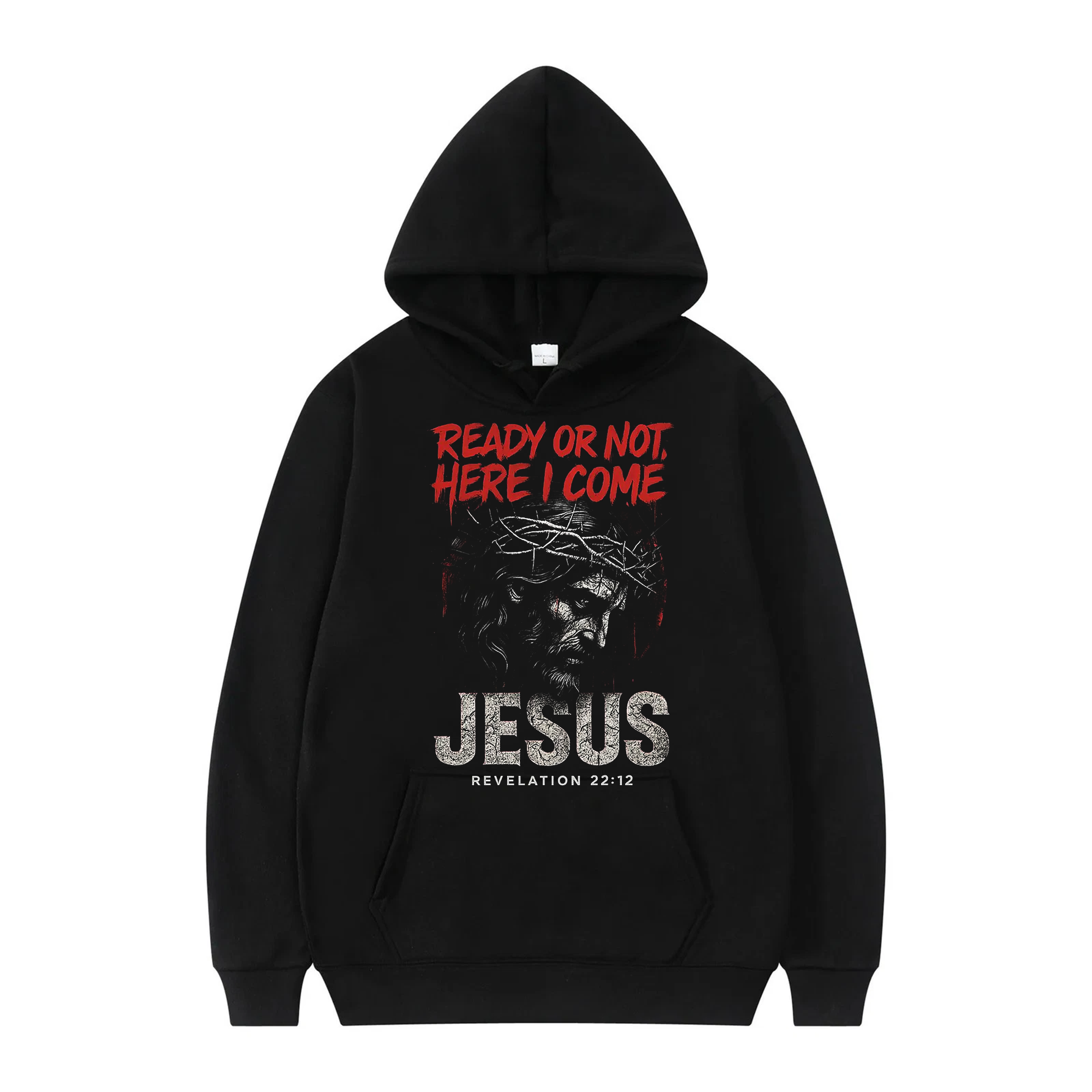 Revelation 22:12 Jesus Shirt, Ready or Not Graphic Tee, Christian Religious Apparel