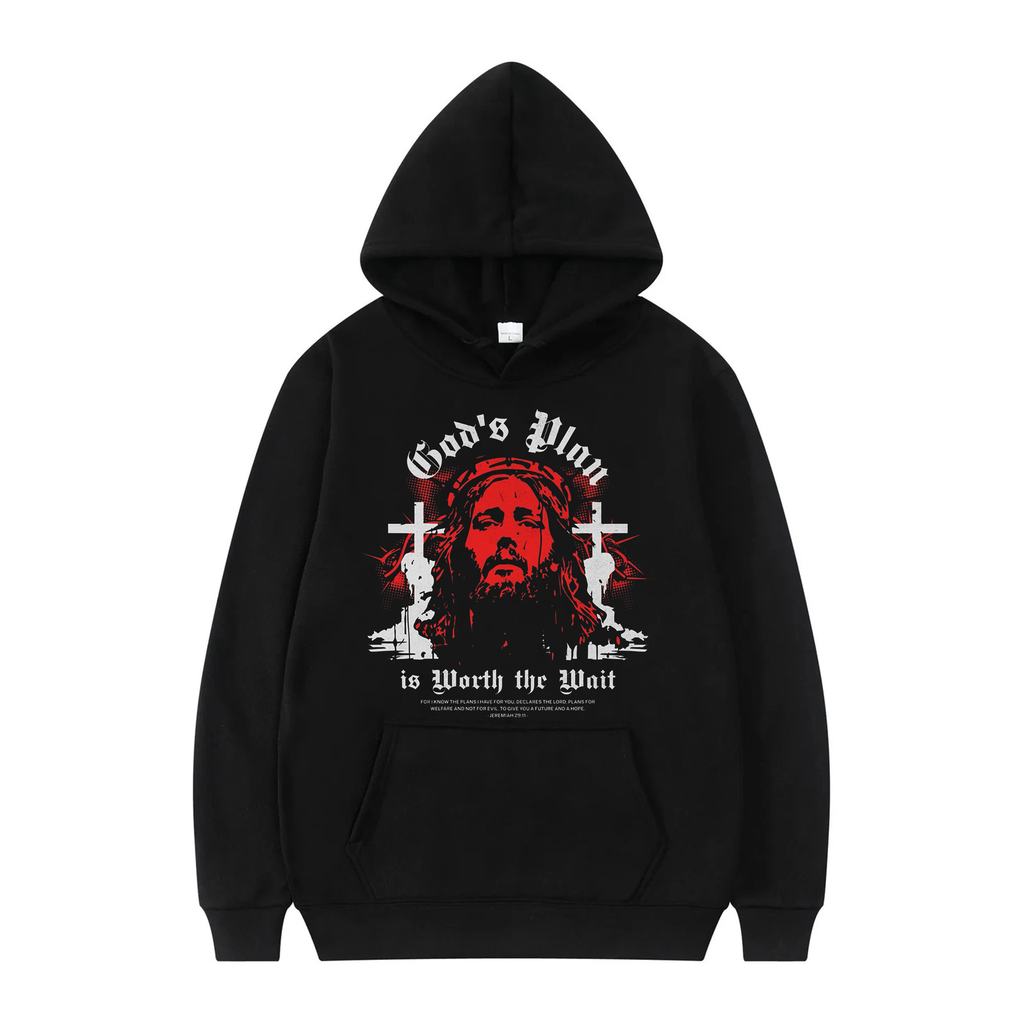 God’s Plan is Worth the Wait Shirt, Jesus Cross Graphic Tee, Christian Faith Apparel