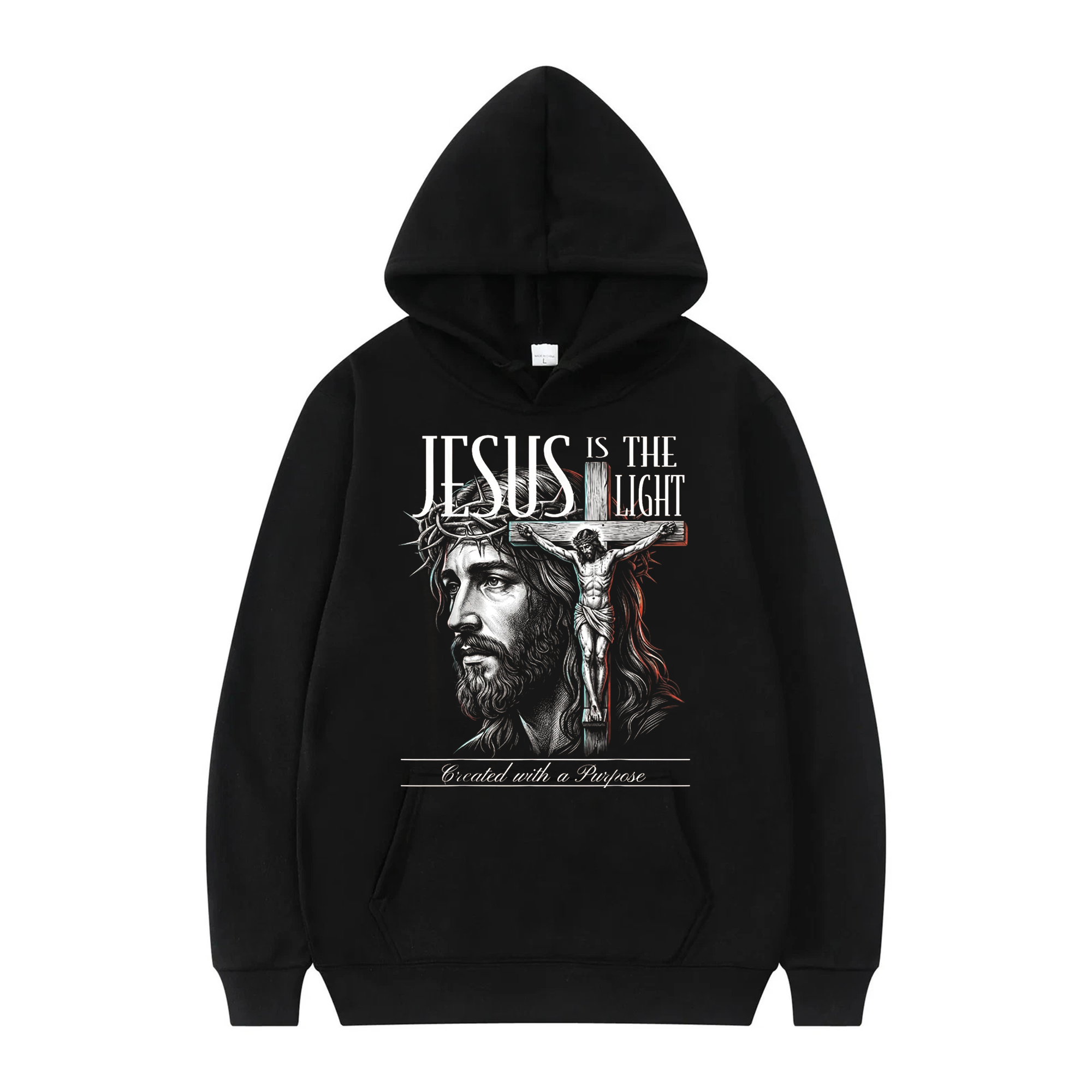 Christian Jesus Is the Light Shirt, Faith Based Graphic Tee, Religious Apparel