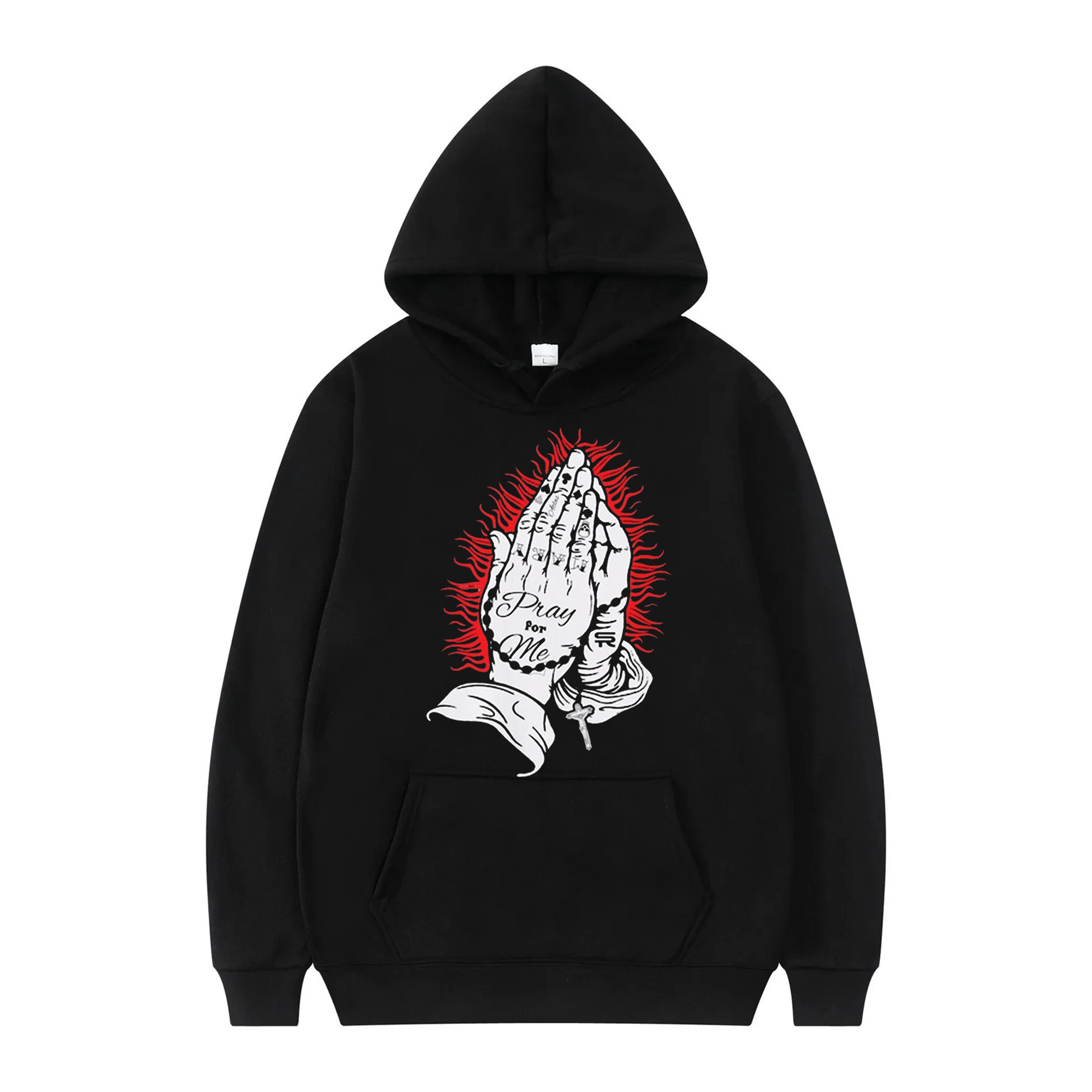 Pray for Me Shirt, Tattooed Hands Christian Tee, Orthodox Catholic Religious Apparel for Men Women