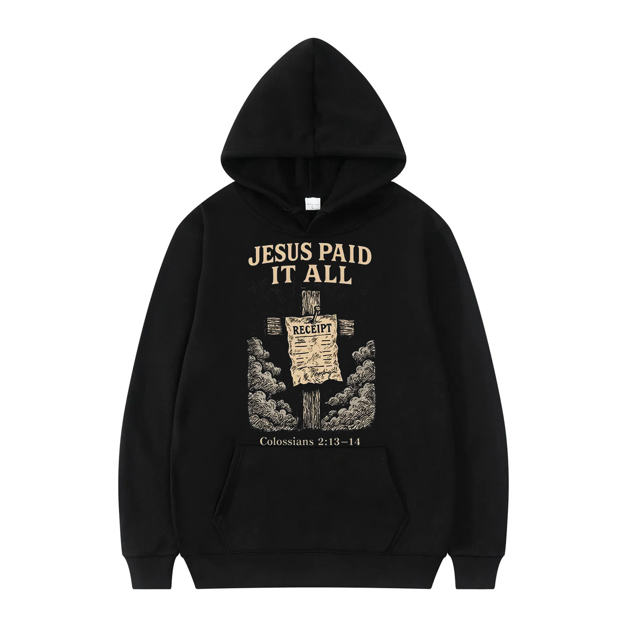 Jesus Paid It All Shirt, Hoodie, Sweatshirt, Acid Wash Christian Tee, Colossians Bible Verse Gift