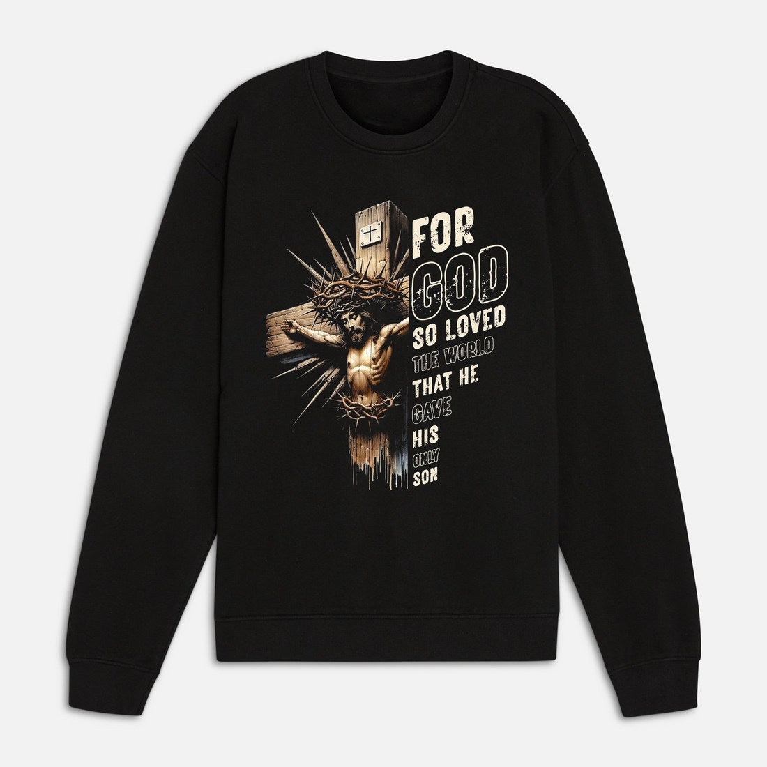 For God So Loved the World Shirt, John 3:16 Christian Tee, Jesus Cross Faith Apparel for Men Women