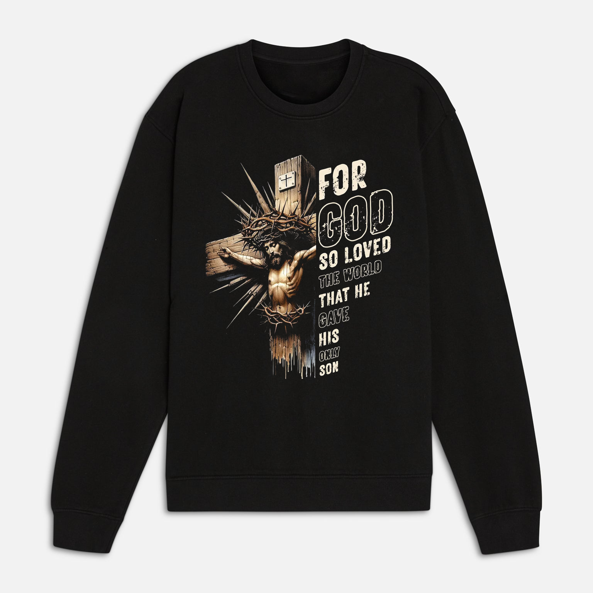 For God So Loved the World Shirt, John 3:16 Christian Tee, Jesus Cross Faith Apparel for Men Women