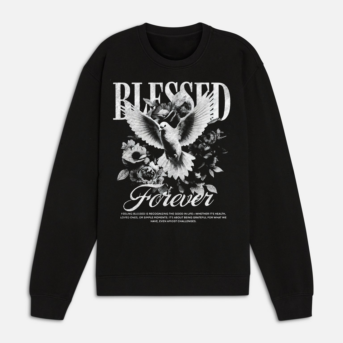 Blessed Forever Christian Streetwear T-Shirt, Faith Based Graphic Tee, Religious Apparel