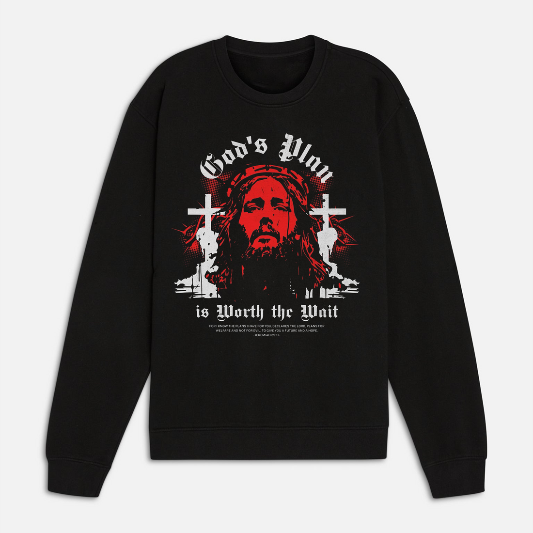 God’s Plan is Worth the Wait Shirt, Jesus Cross Graphic Tee, Christian Faith Apparel