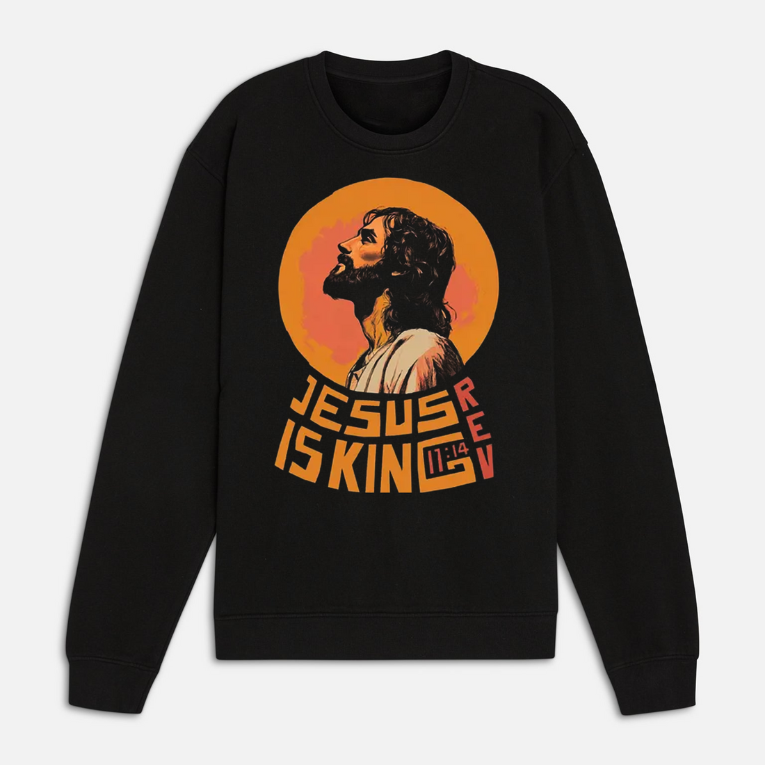 Modern Faith Tee, Jesus Is King Illustration Graphic Streetwear Shirt