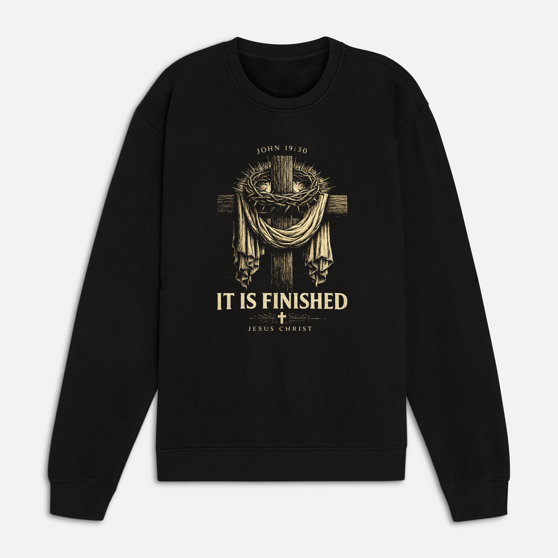 It Is Finished Jesus Christ Shirt, John 19:30 Christian Tee, Cross Faith Religious Apparel for Men Women
