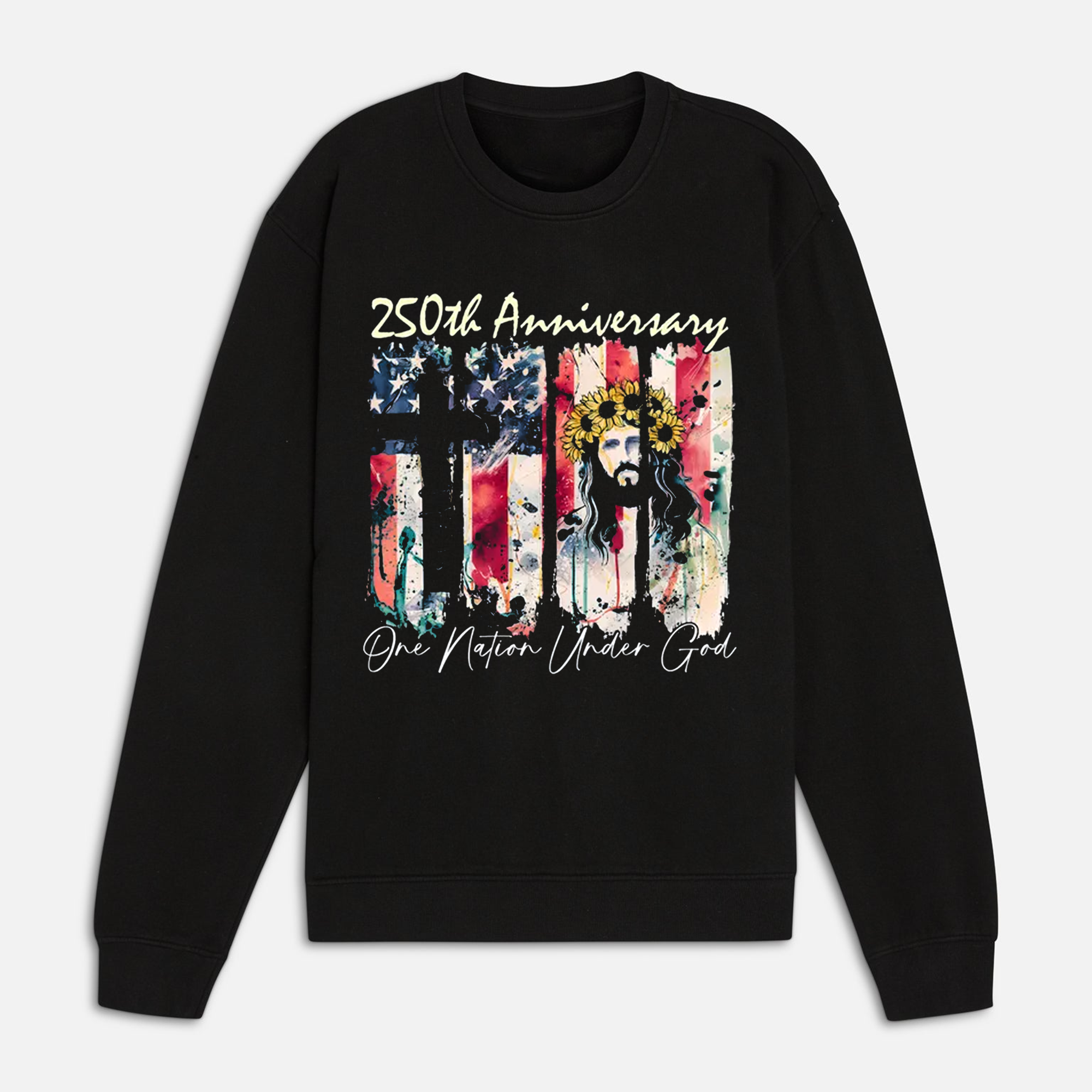 250th Anniversary America Shirt, Christian Patriotic Tee, One Nation Under God USA 1776 2026 Faith Apparel