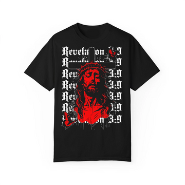 Gothic Jesus Cross Shirt, Hoodie, Sweatshirt, Red Christ Graphic, Revelation Christian Apparel