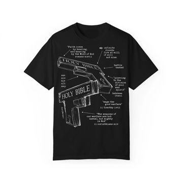 Holy Bible Scripture Diagram Shirt, Christian Faith Study Tee, Word of God Blueprint Design