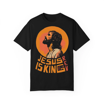 Modern Faith Tee, Jesus Is King Illustration Graphic Streetwear Shirt