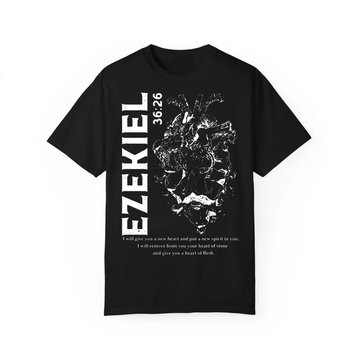 Ezekiel 36:26 Shirt, Christian Vintage Tee, New Heart Scripture Graphic Faith Apparel